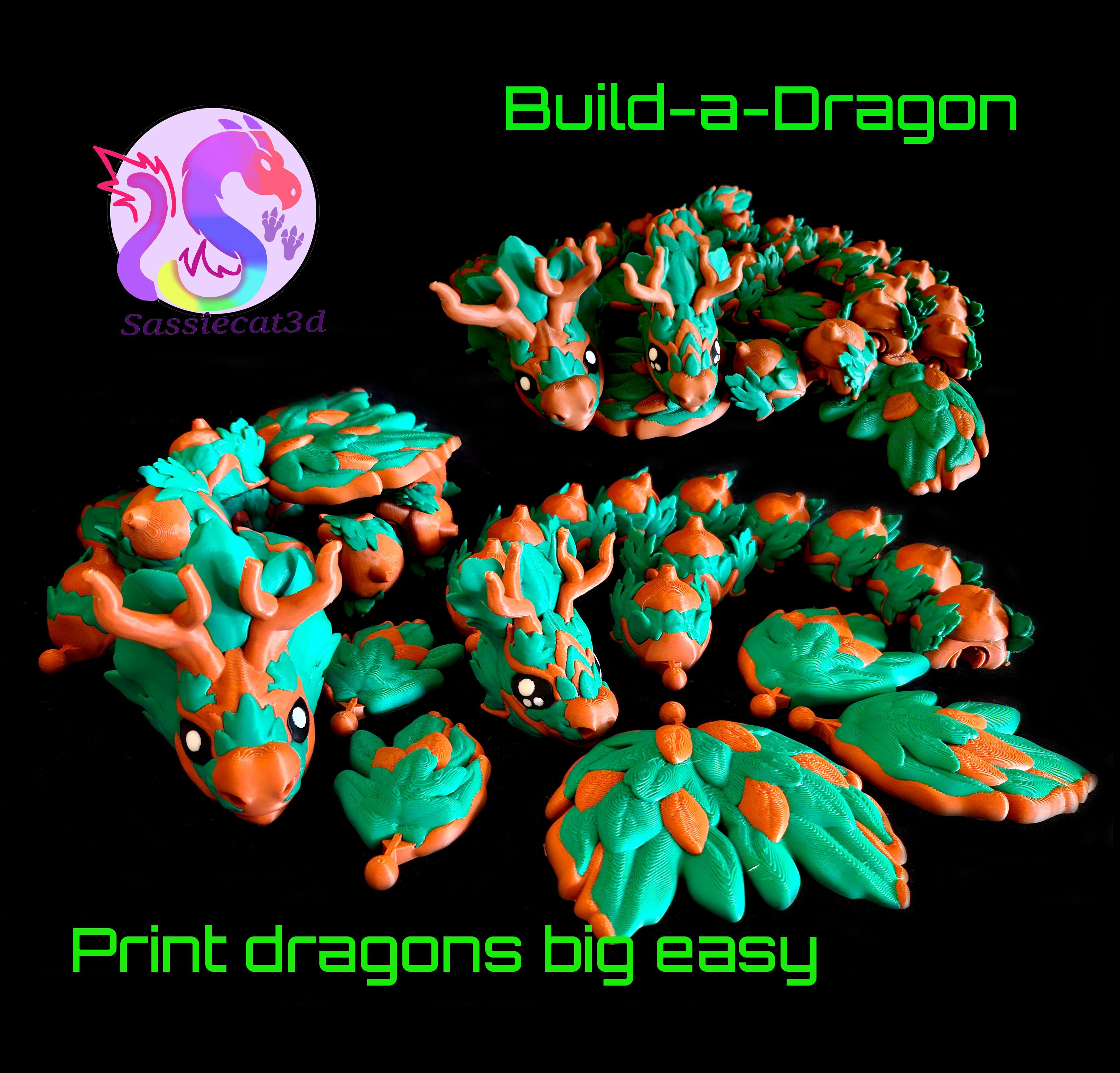 Hazel and Oak Build-a-Dragon *Personal Use* 3d model