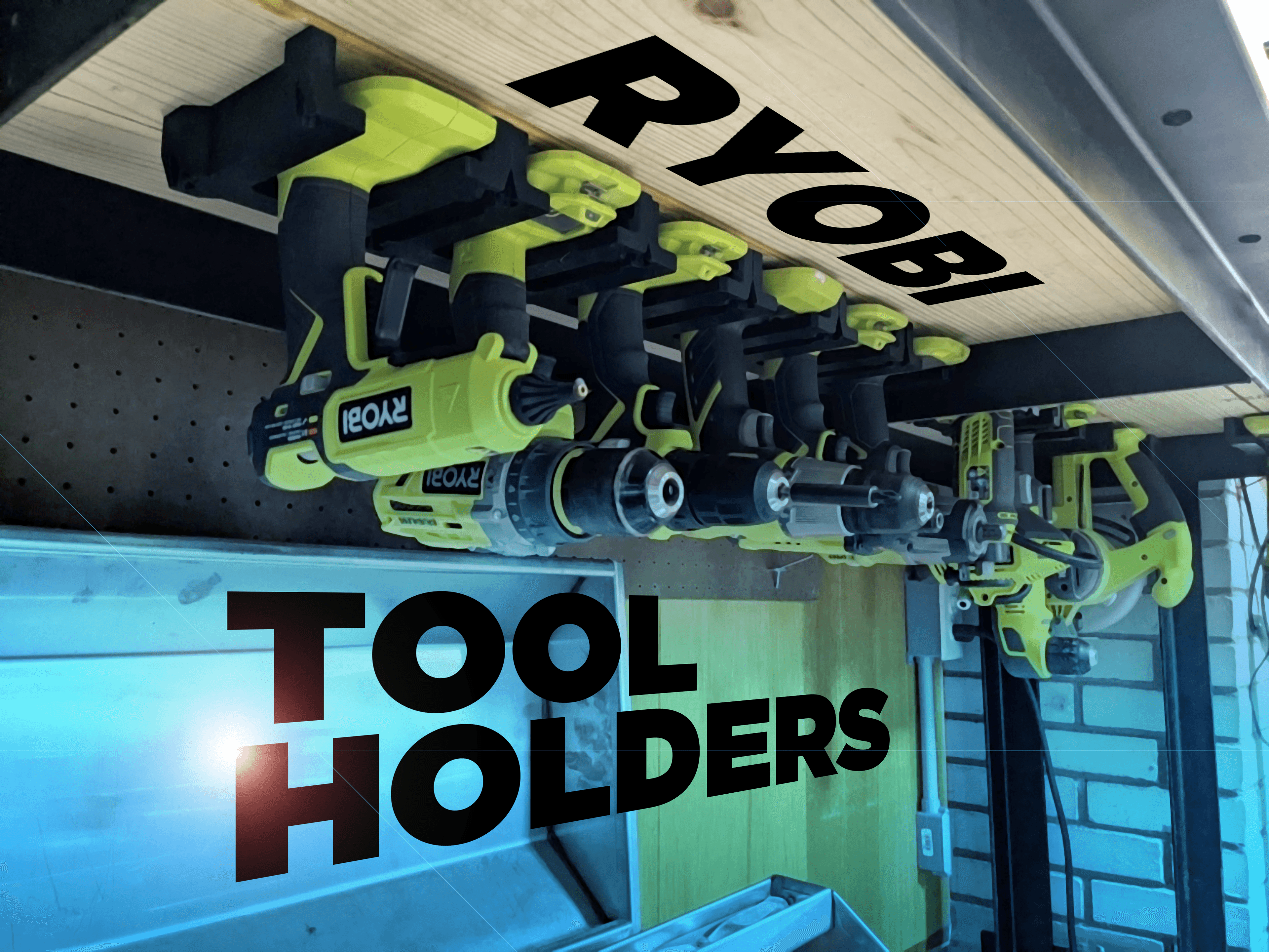 Ryobi Power Tool Hanger 3d model