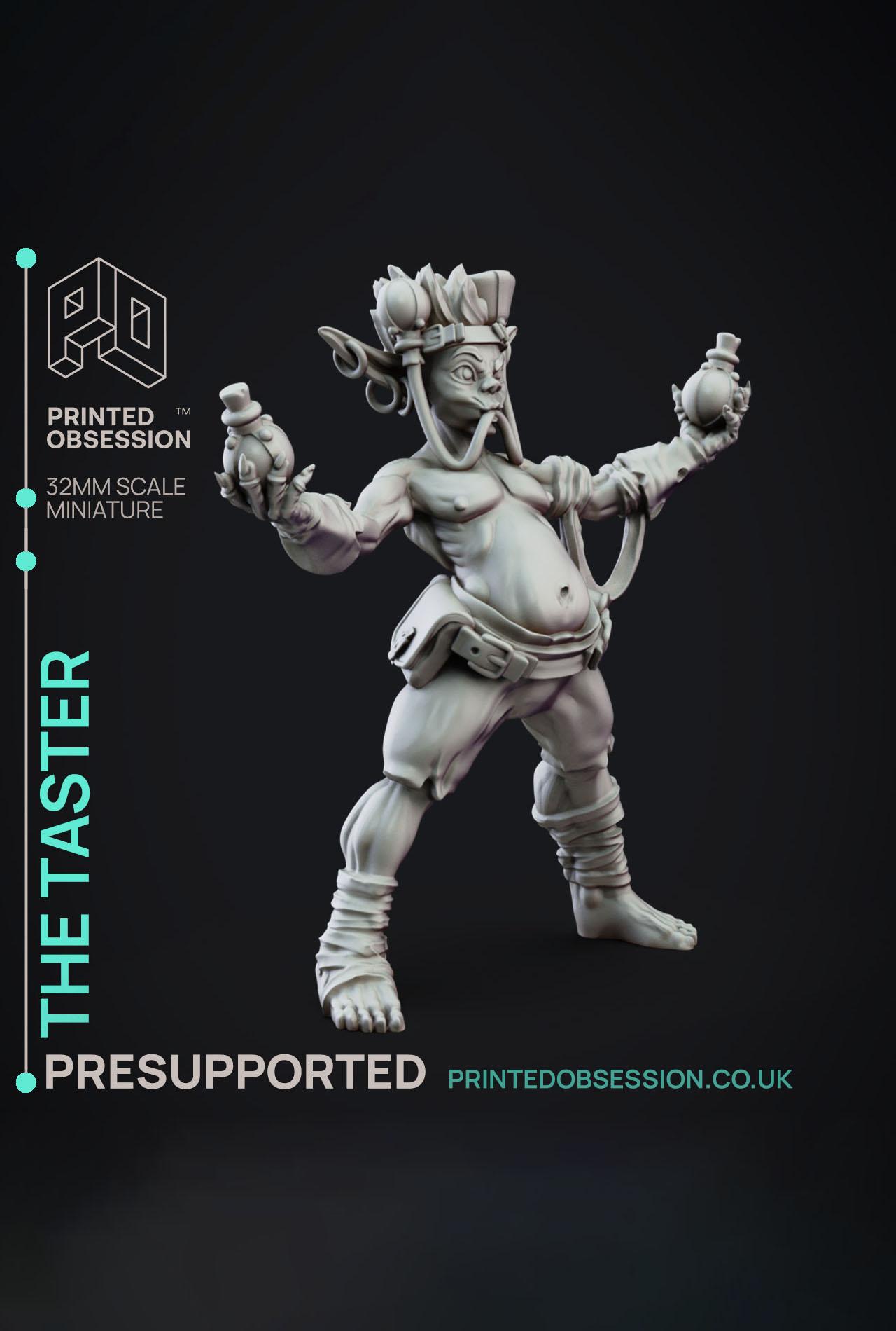 The Taster - Goblin nutcase - Goblin Potion Brewer - PRESUPPORTED - 32mm scale  3d model