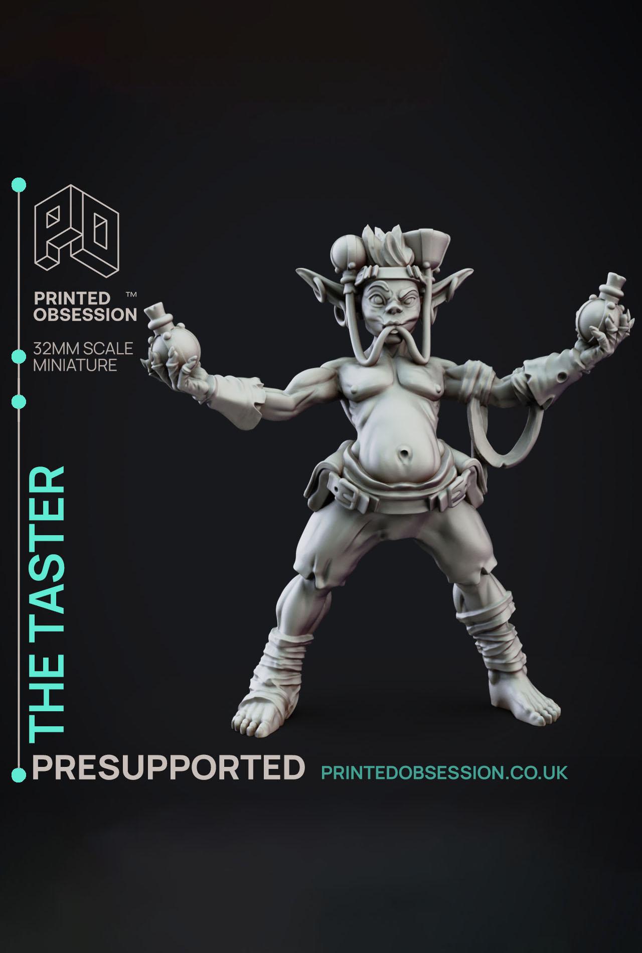 The Taster - Goblin nutcase - Goblin Potion Brewer - PRESUPPORTED - 32mm scale  3d model