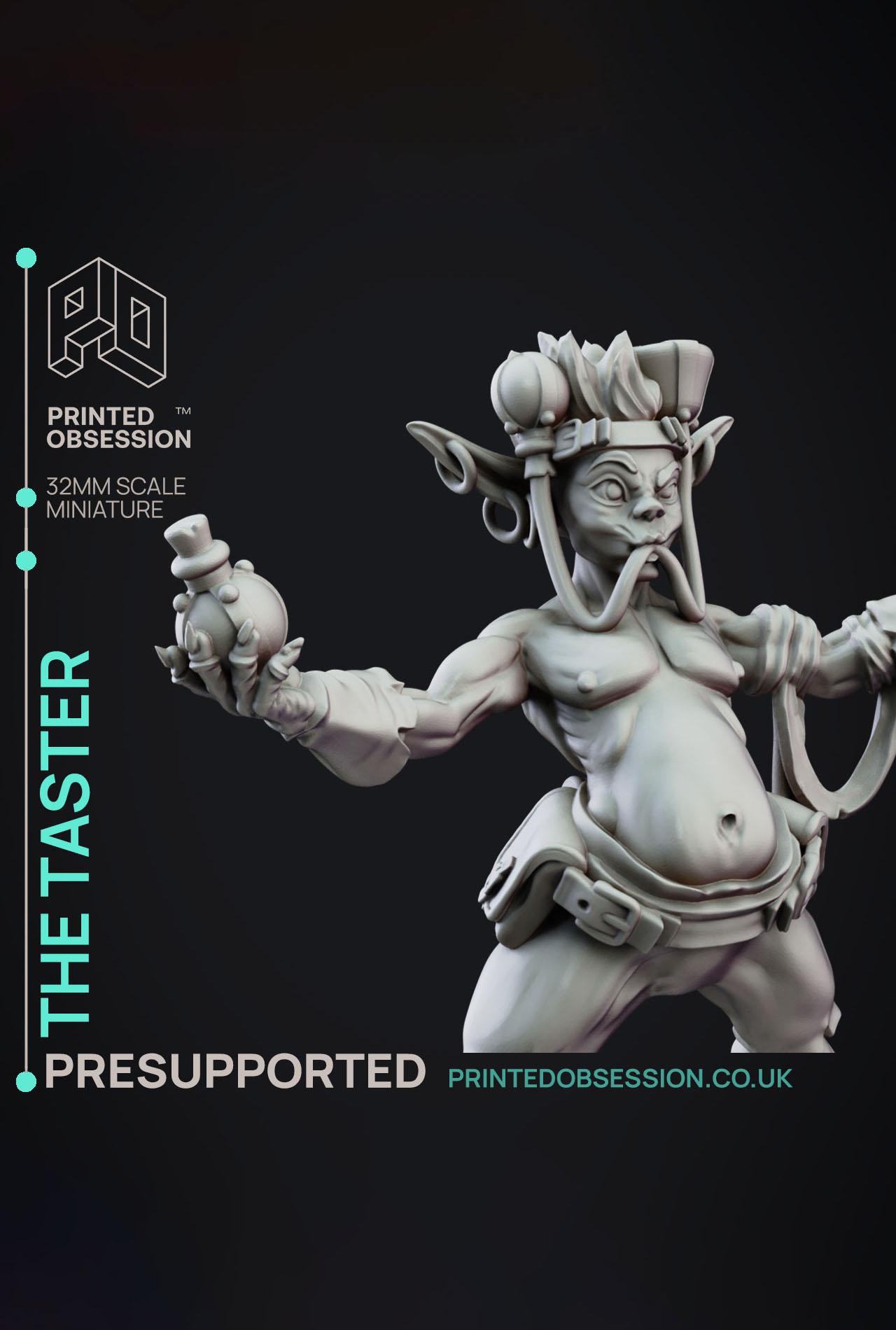 The Taster - Goblin nutcase - Goblin Potion Brewer - PRESUPPORTED - 32mm scale  3d model