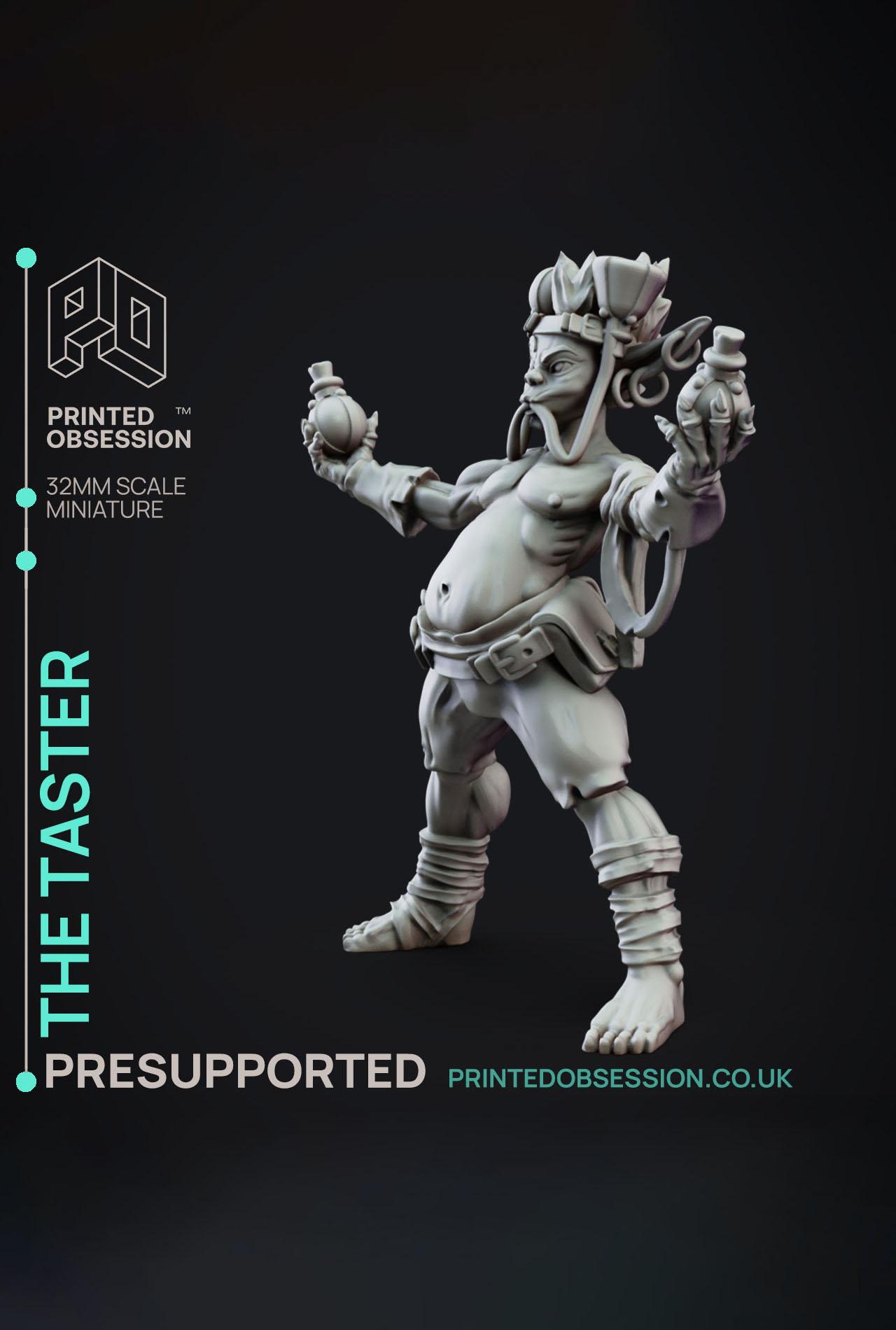 The Taster - Goblin nutcase - Goblin Potion Brewer - PRESUPPORTED - 32mm scale  3d model