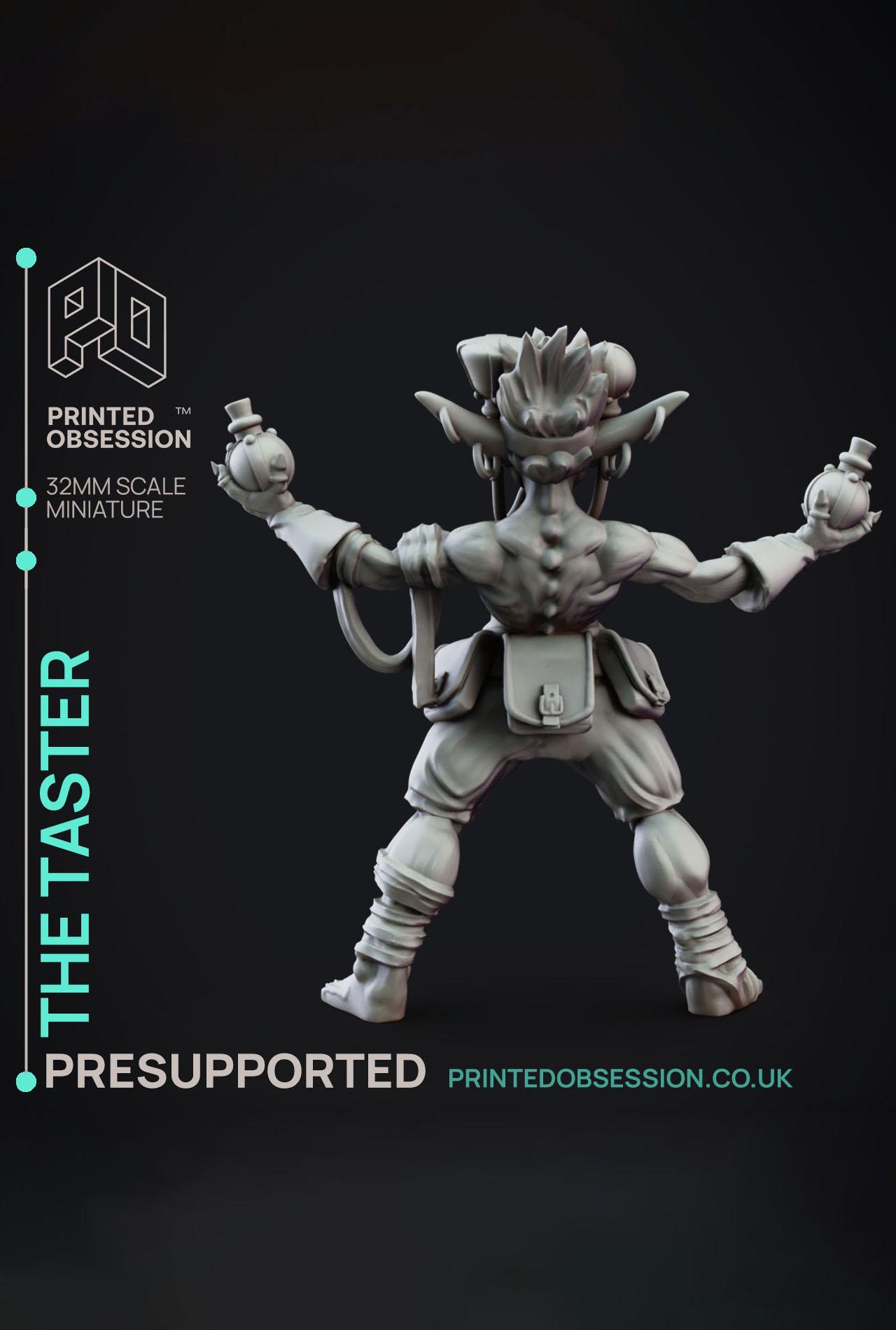 The Taster - Goblin nutcase - Goblin Potion Brewer - PRESUPPORTED - 32mm scale  3d model