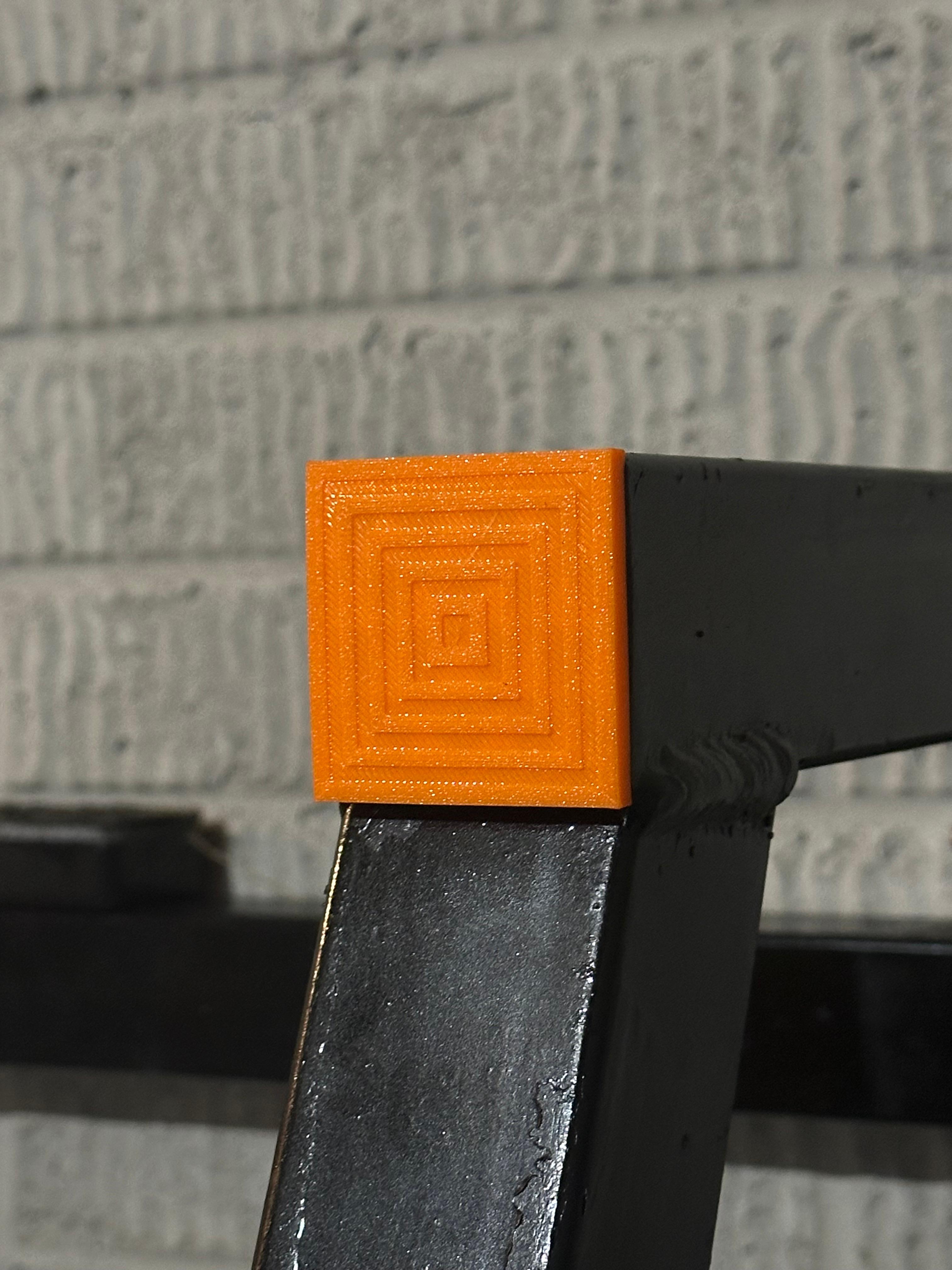 2-Inch Squat/Bench Rack End Caps 3d model