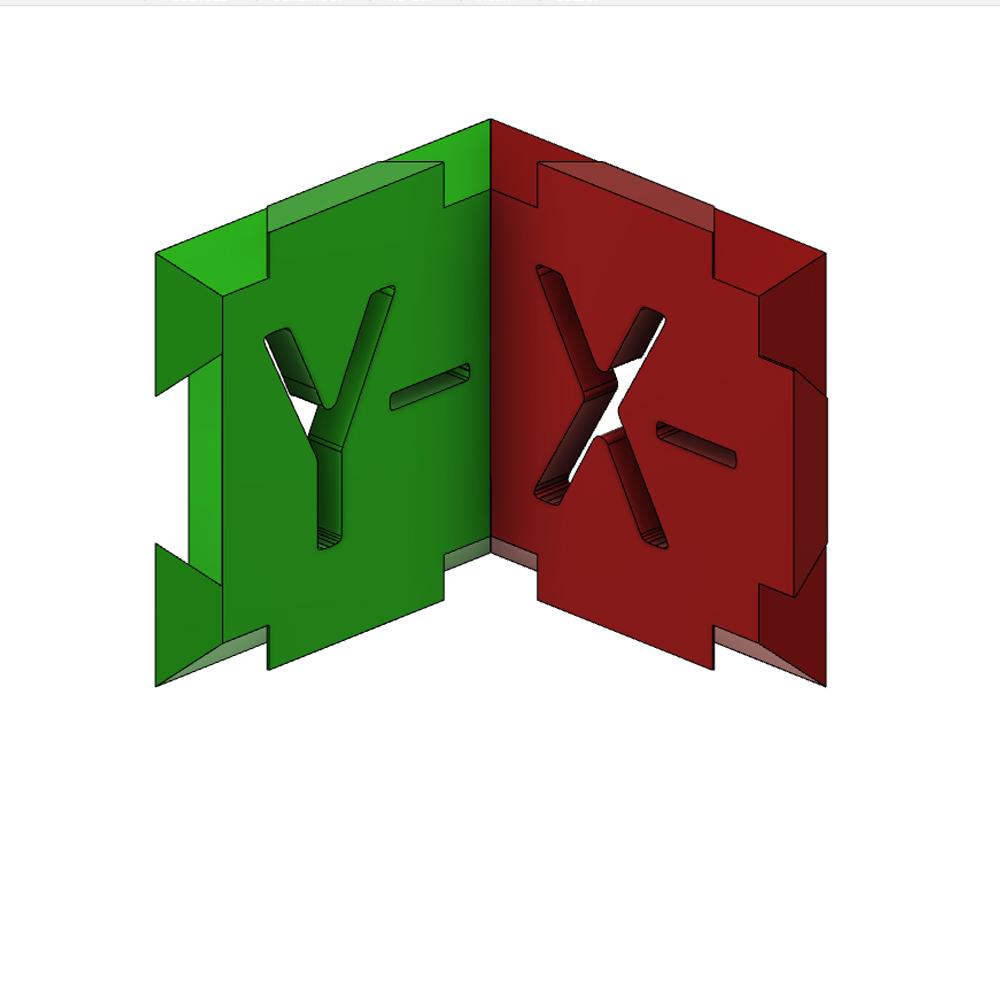 XYZ AXIS Cube 3d model