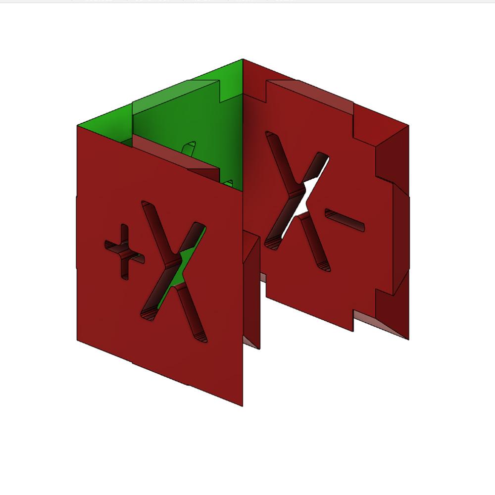 XYZ AXIS Cube 3d model