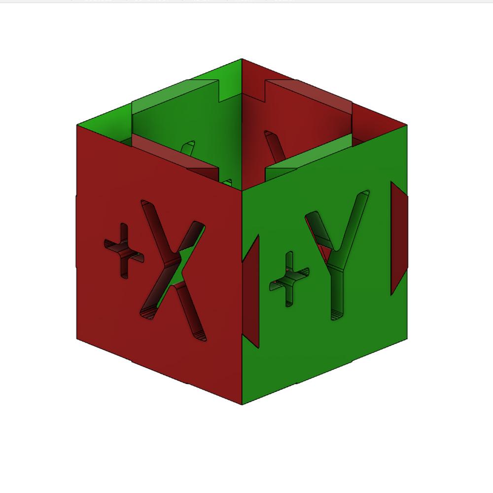 XYZ AXIS Cube 3d model