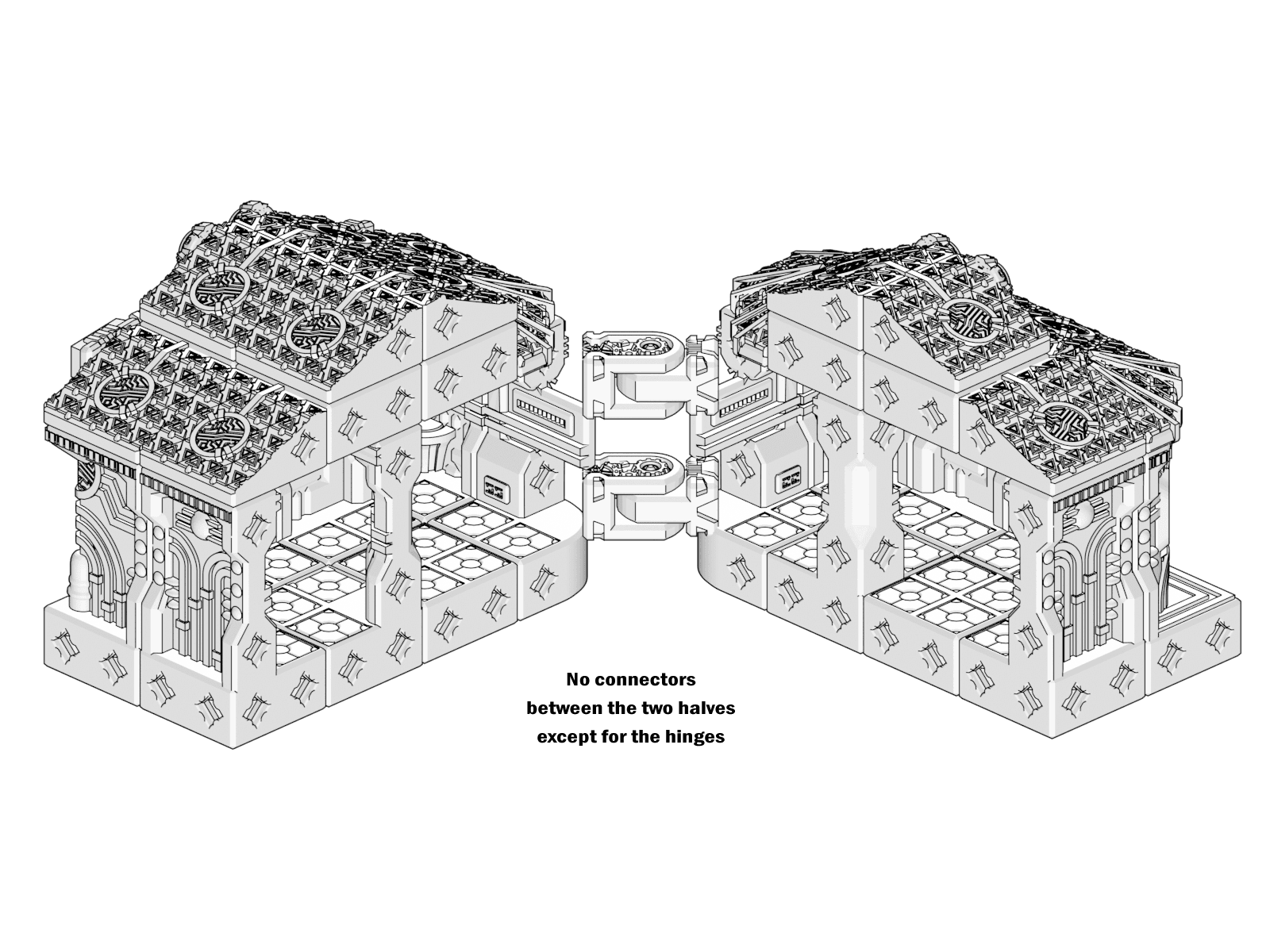 PrintABlok Landcraft Scifi Themed Terrain Construction Set 3d model