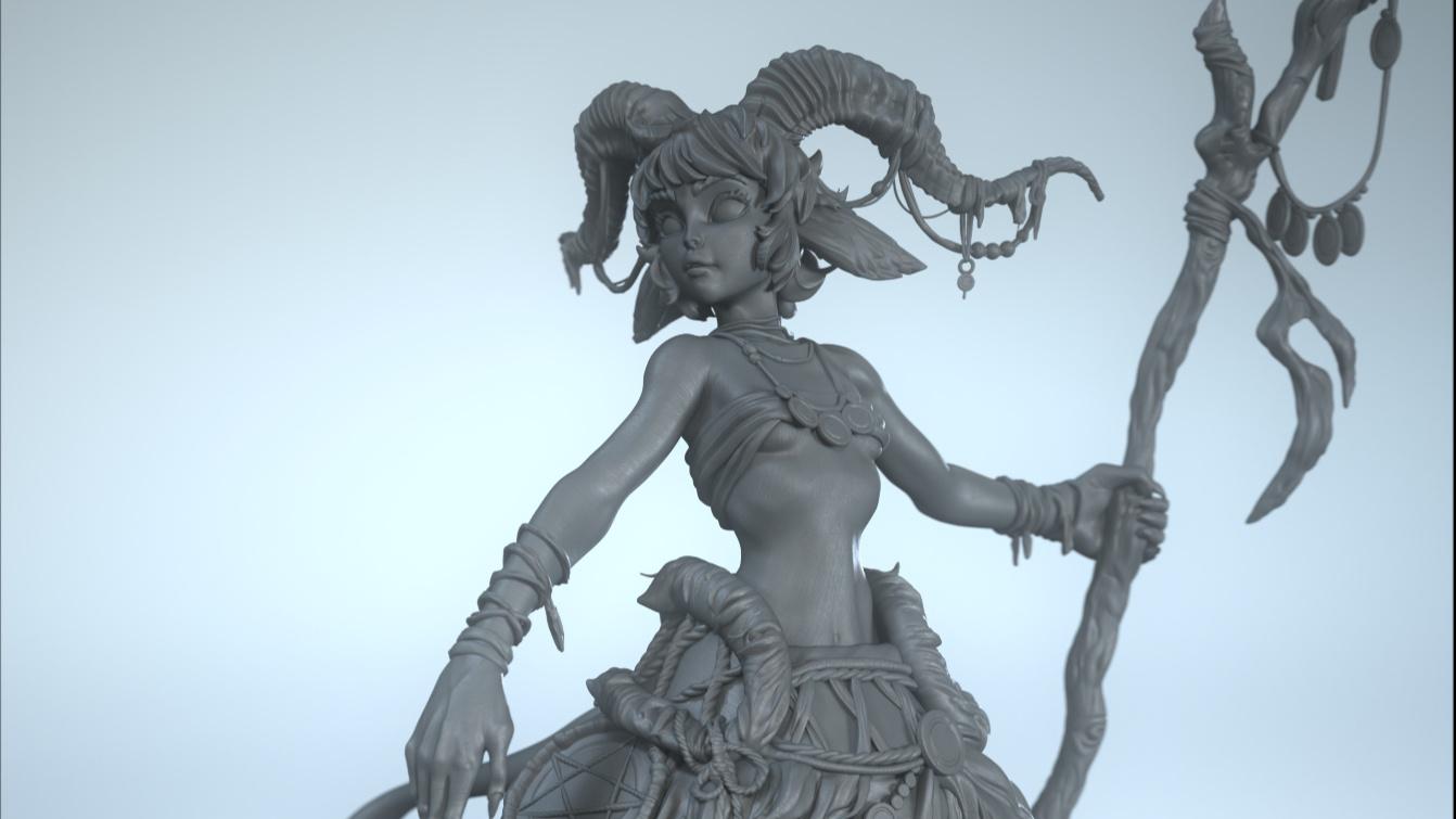 Shaman (120mm) 3d model