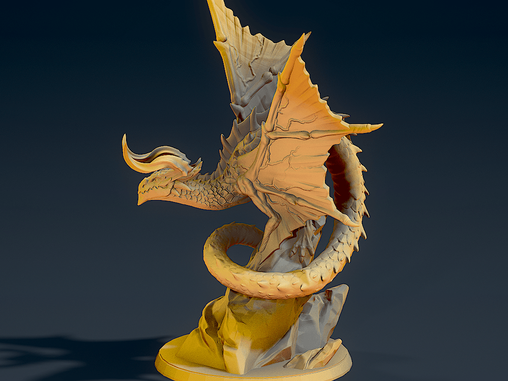 Yellow Dragon 3d model