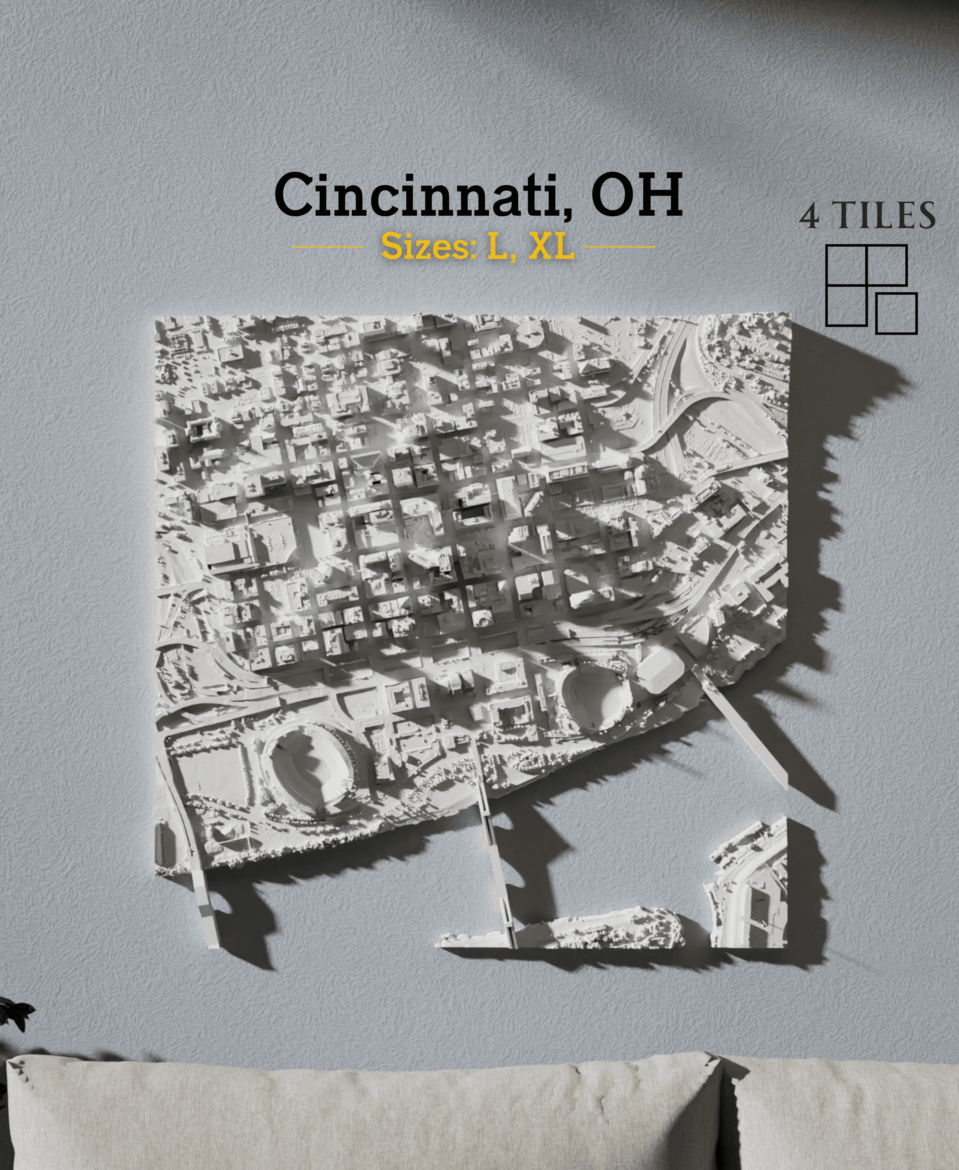 Cincinnati, OH - Small 3d model