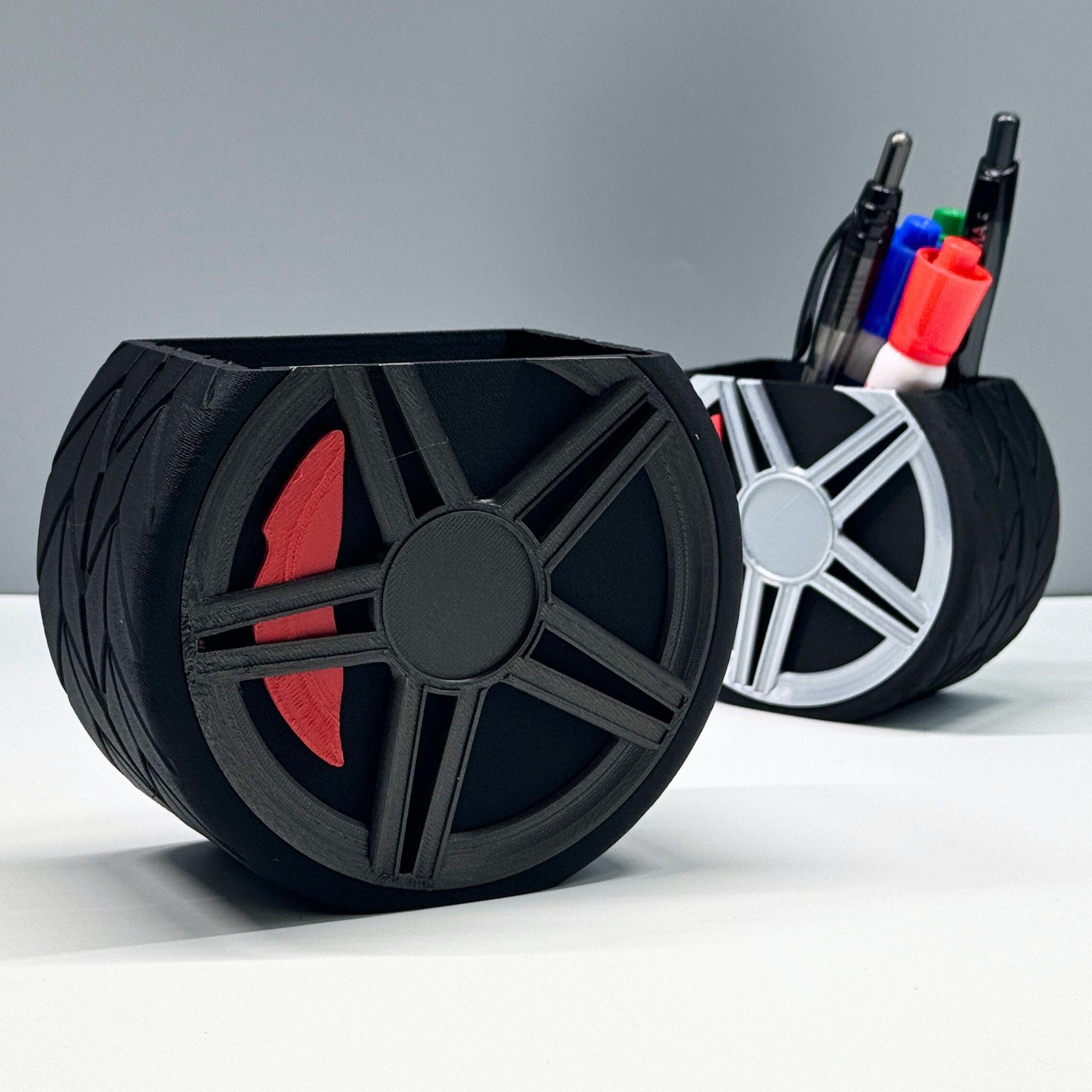 3D Printable Car Wheel Desktop Accessory 3d model