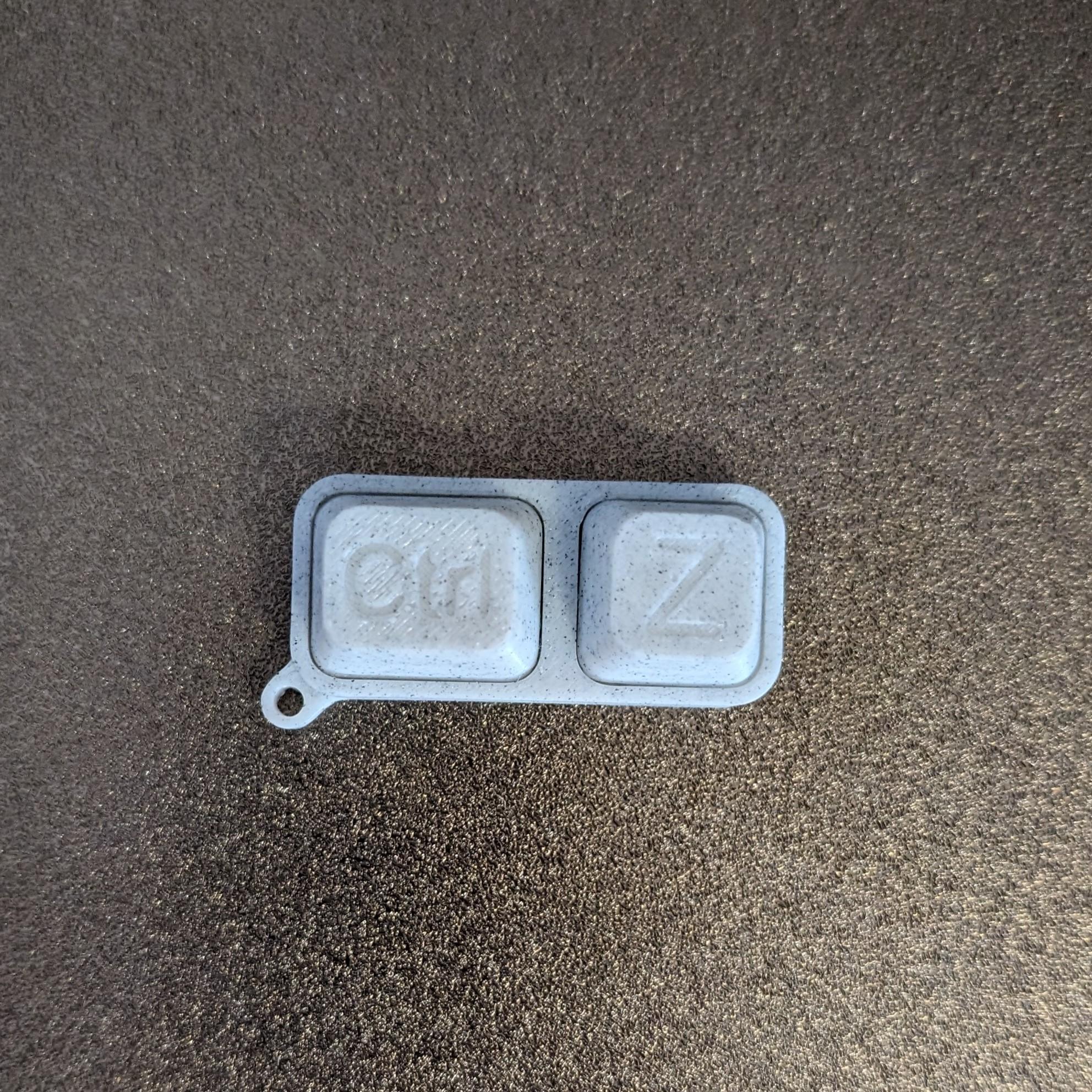 Fidget keyboard Keychain Ctrl Z 3d model