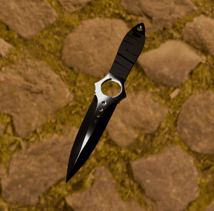 Skeleton knife CSGO 3d model