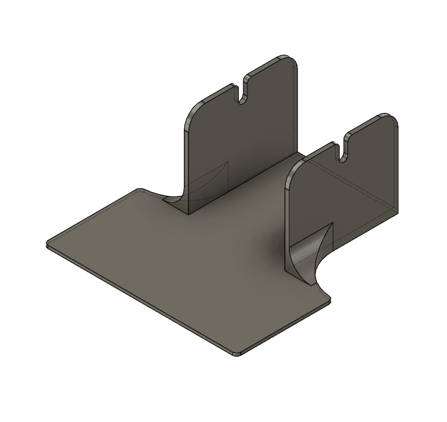 Thermal Label Printer & Roll Holder Parametric 3d model