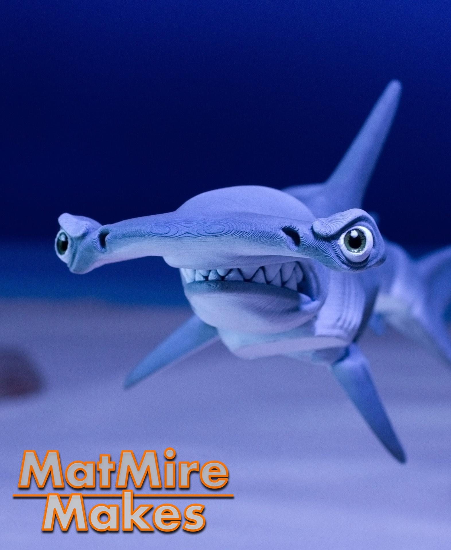 Hammerhead Shark - Articulated Figure 3d model