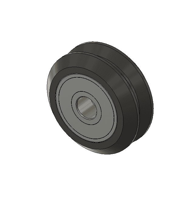 V groove 3d printed wheel.stl 3d model