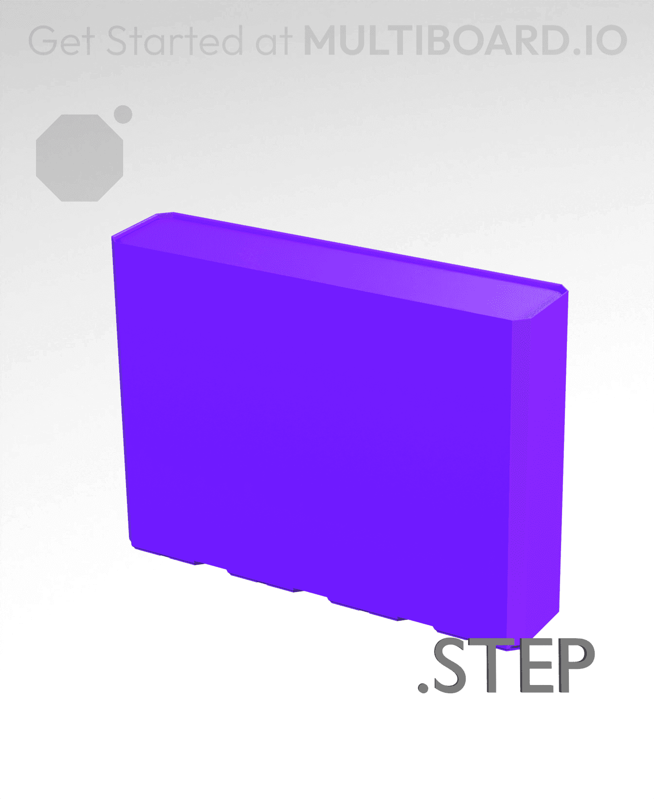 4x1x3 - Multibin Insert - STEP Remixing File 3d model