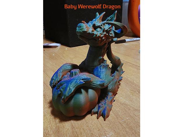 Halloween Baby Werewolf Dragon 3d model