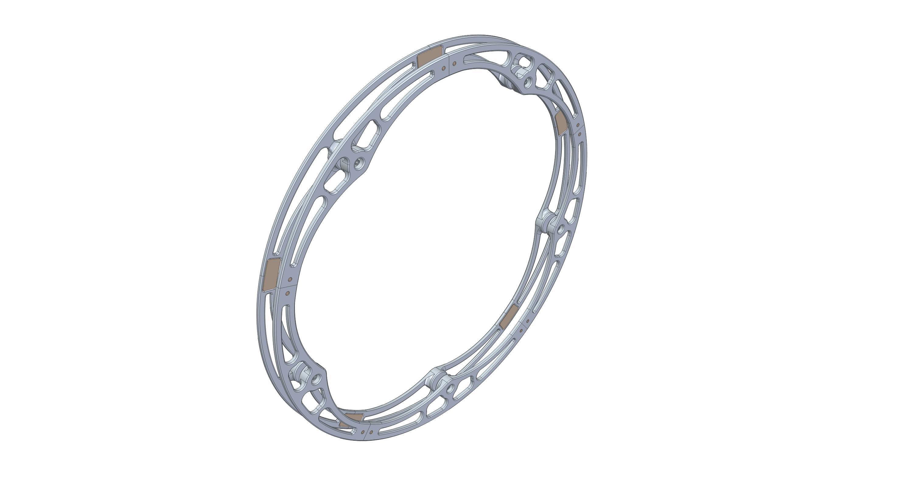 Chain guard for shimano SG-X 50S split assembly.stp 3d model