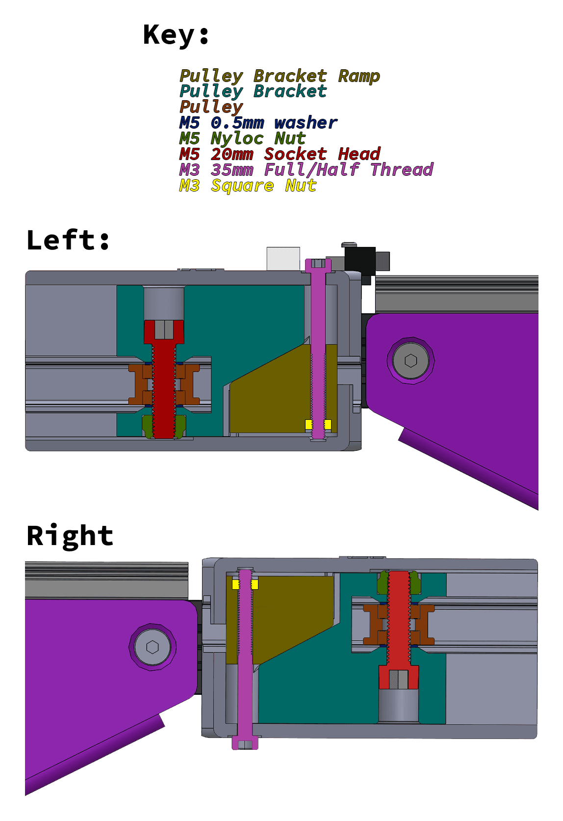 EnderXY - Better Belt Tensioners 3d model