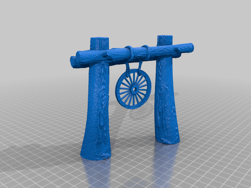 GATE WITH WHEEL - goa 3d model