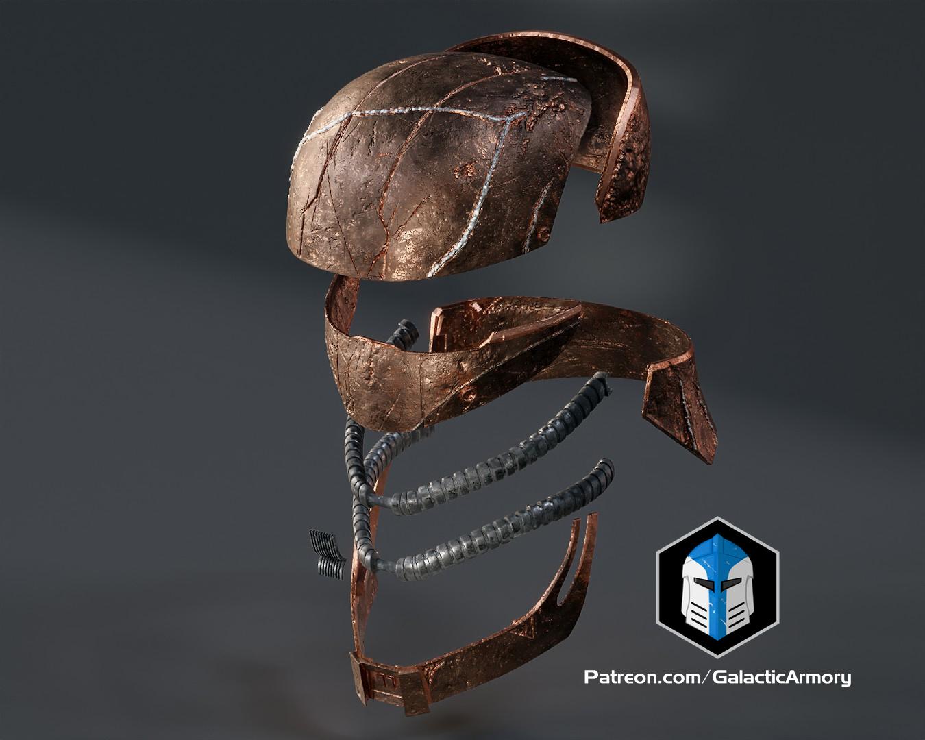 The Acolyte Stranger Helmet - 3D Print Files 3d model