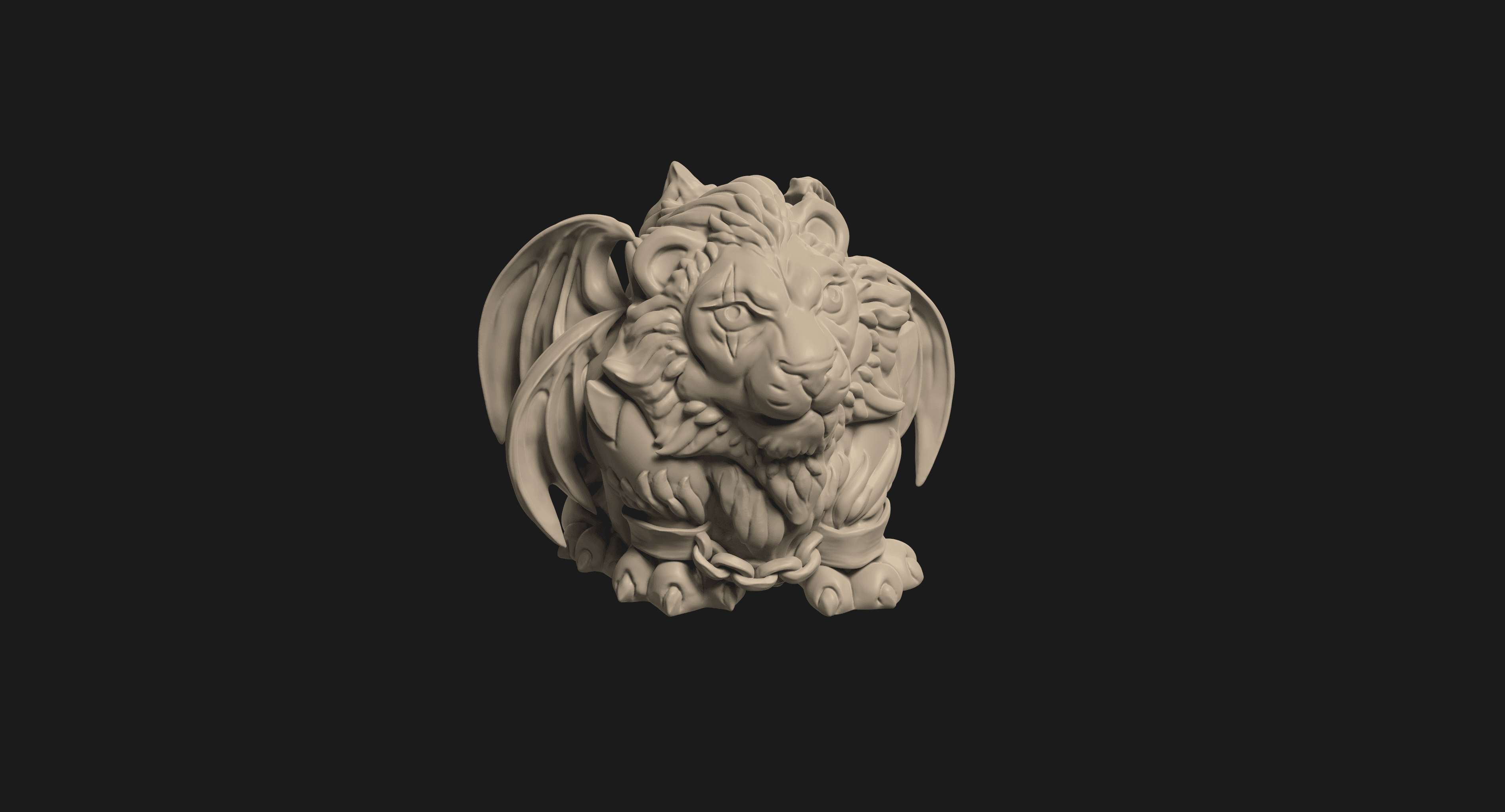 Winged Lion - Soul of Vlad Creature Collection 3d model