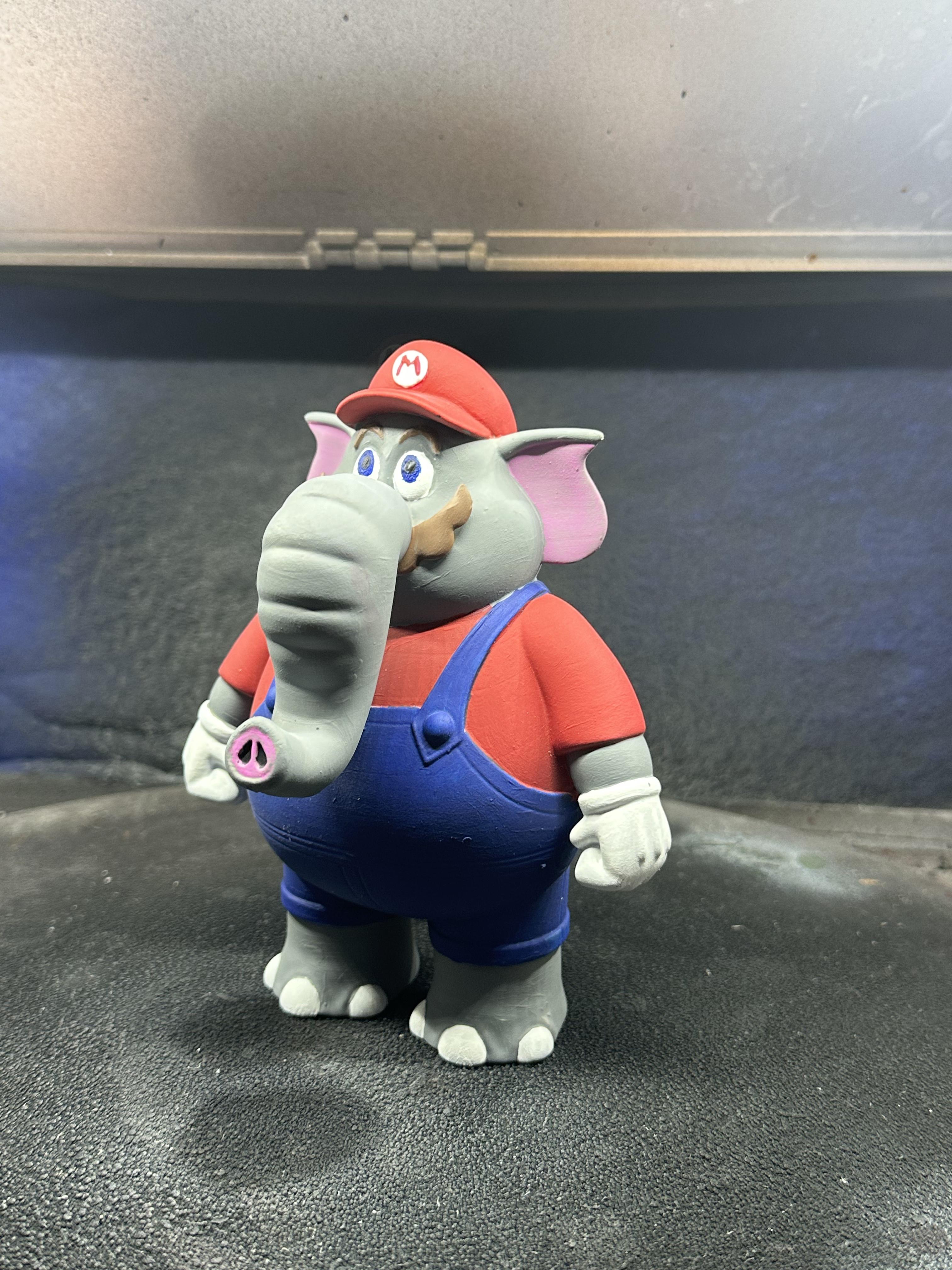 Mario Elephant (Pre Supported) 3d model