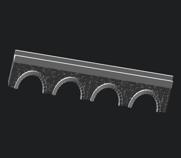 Stone Arch (Customizable) 3d model