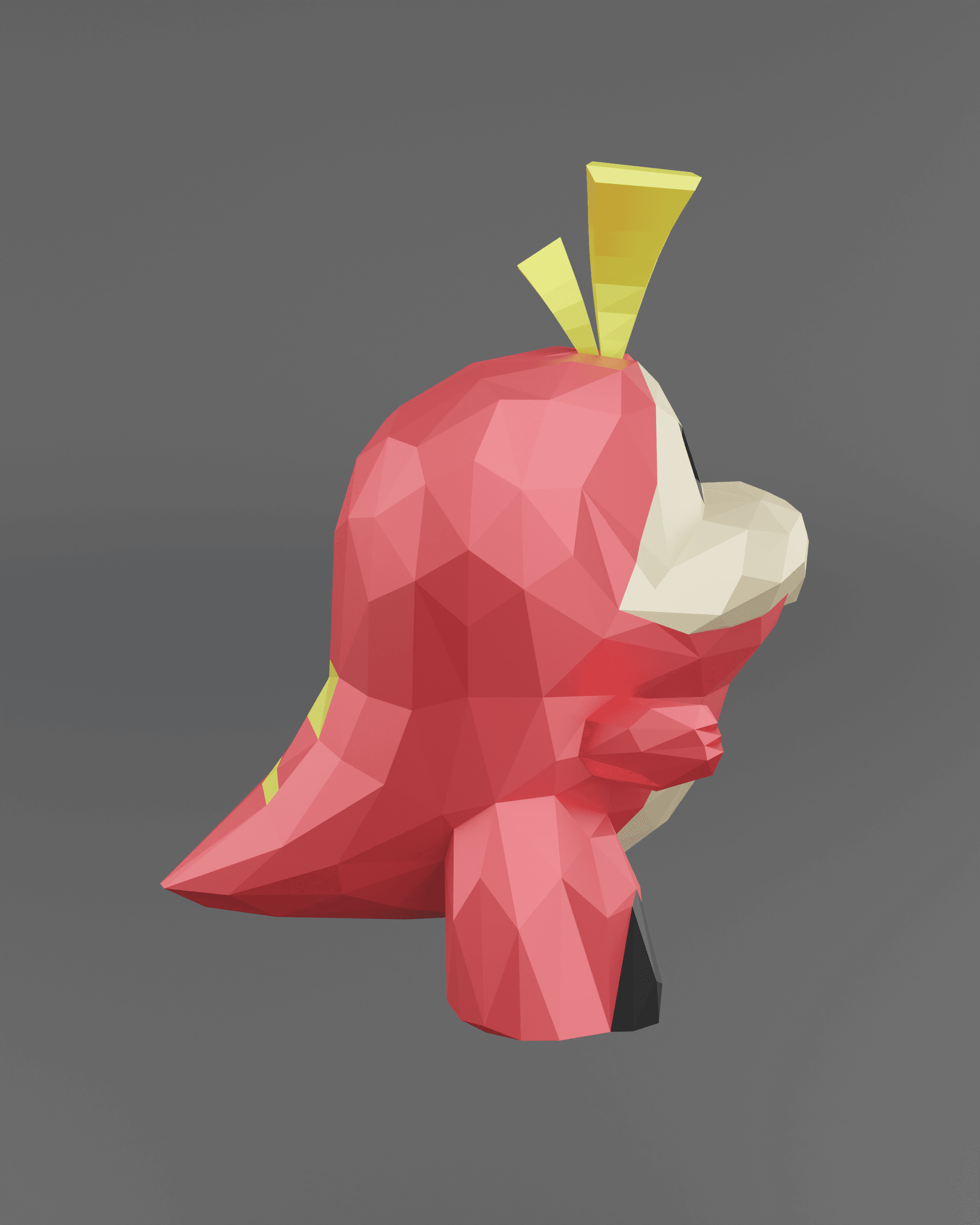 Low Poly Fuecoco - Fan Art 3d model