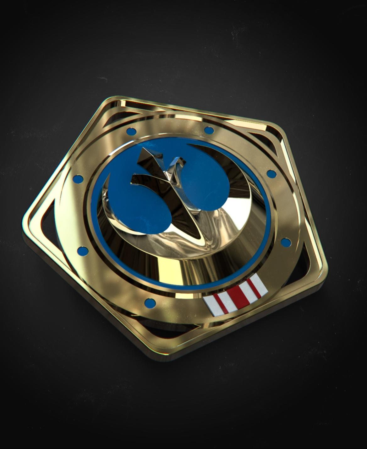 New Republic badge 3d model