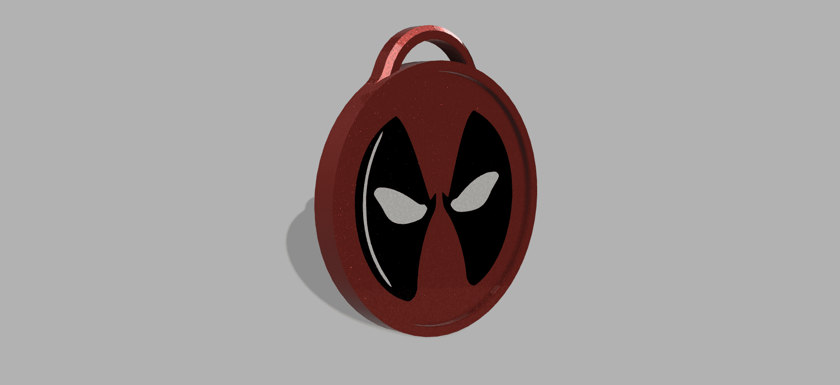 Deadpool Keycahin and Ornament  3d model