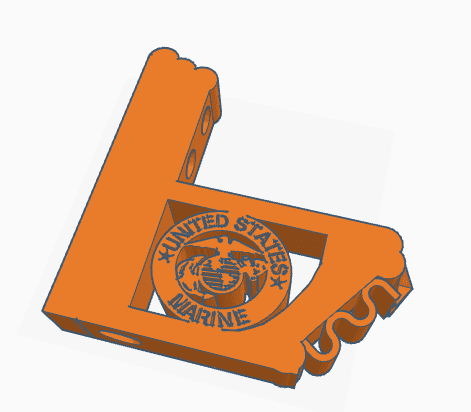 book shelf usmc (1).stl 3d model