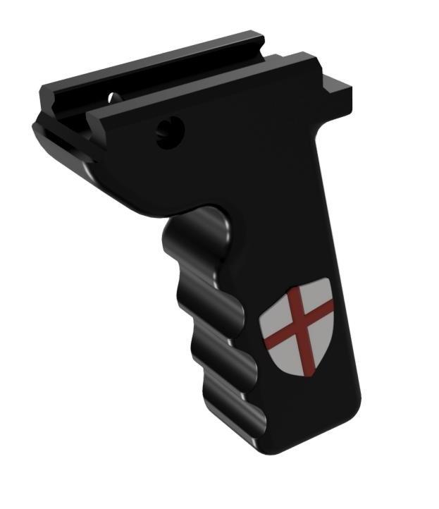 Grip Foregrip Paintball Gotcha Magfed Crusader Shield Emblem 3d model