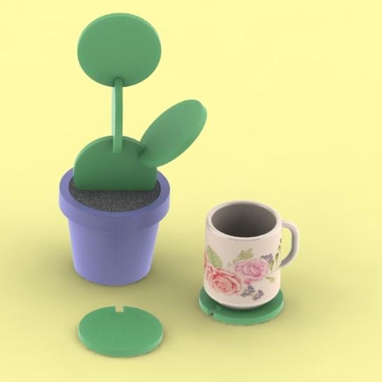 Flower pot - Flower Plant - 3d model