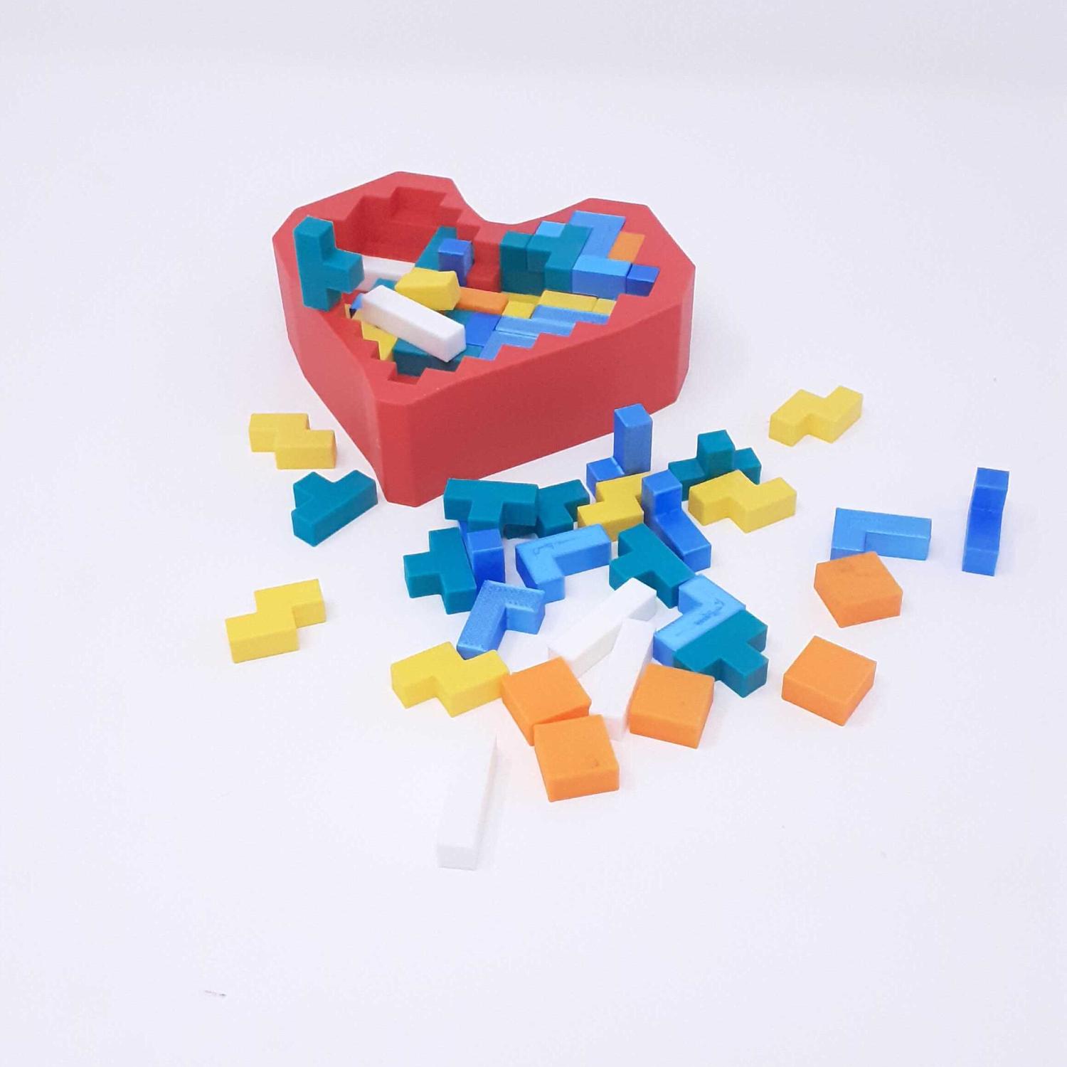 HEART LOGIC PUZZLE SET 3d model