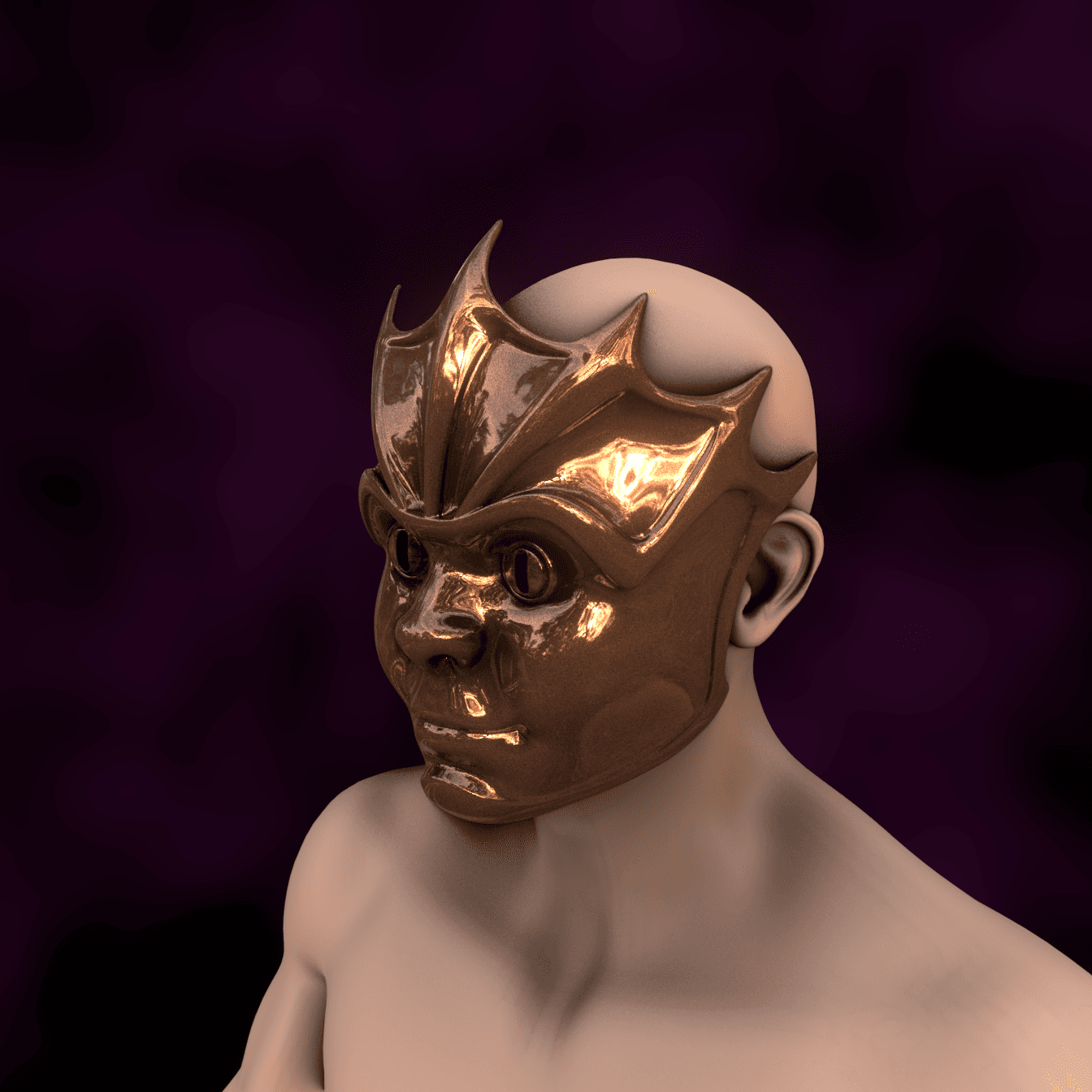 DEVILFOIL/MERREGON MASK BALDURS GATE 3 3d model