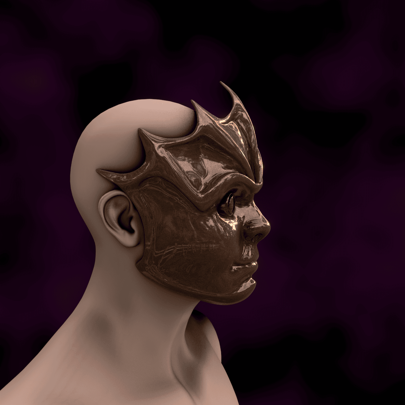 DEVILFOIL/MERREGON MASK BALDURS GATE 3 3d model