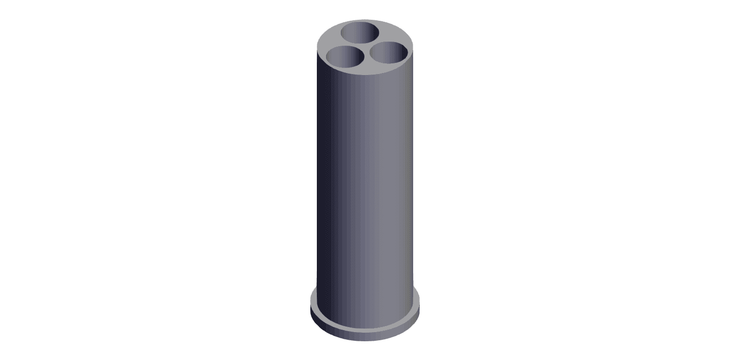 6 shot foam blaster shell for shotguns v1.stl 3d model