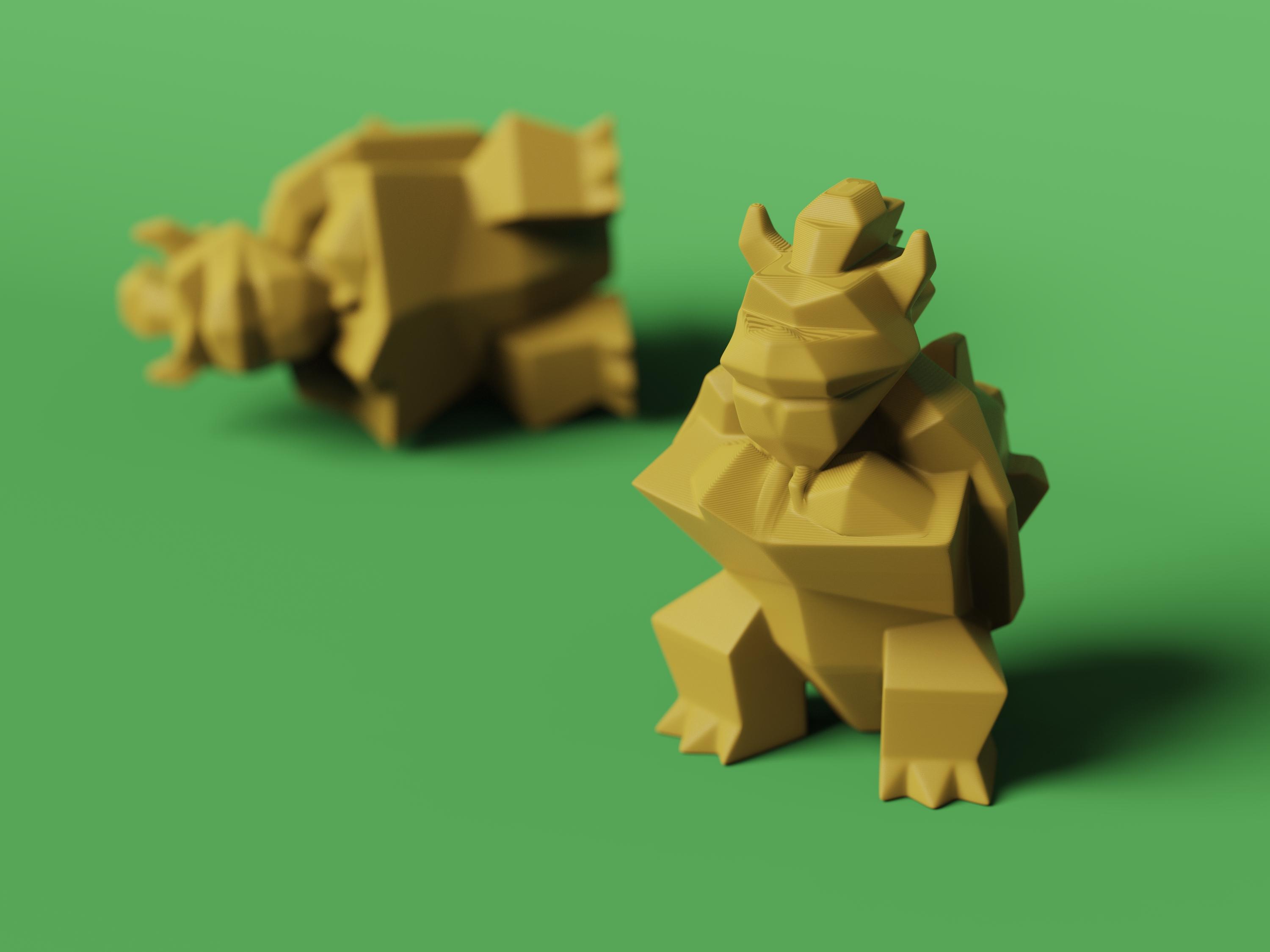 Low-poly Bowser - Remastered 3d model