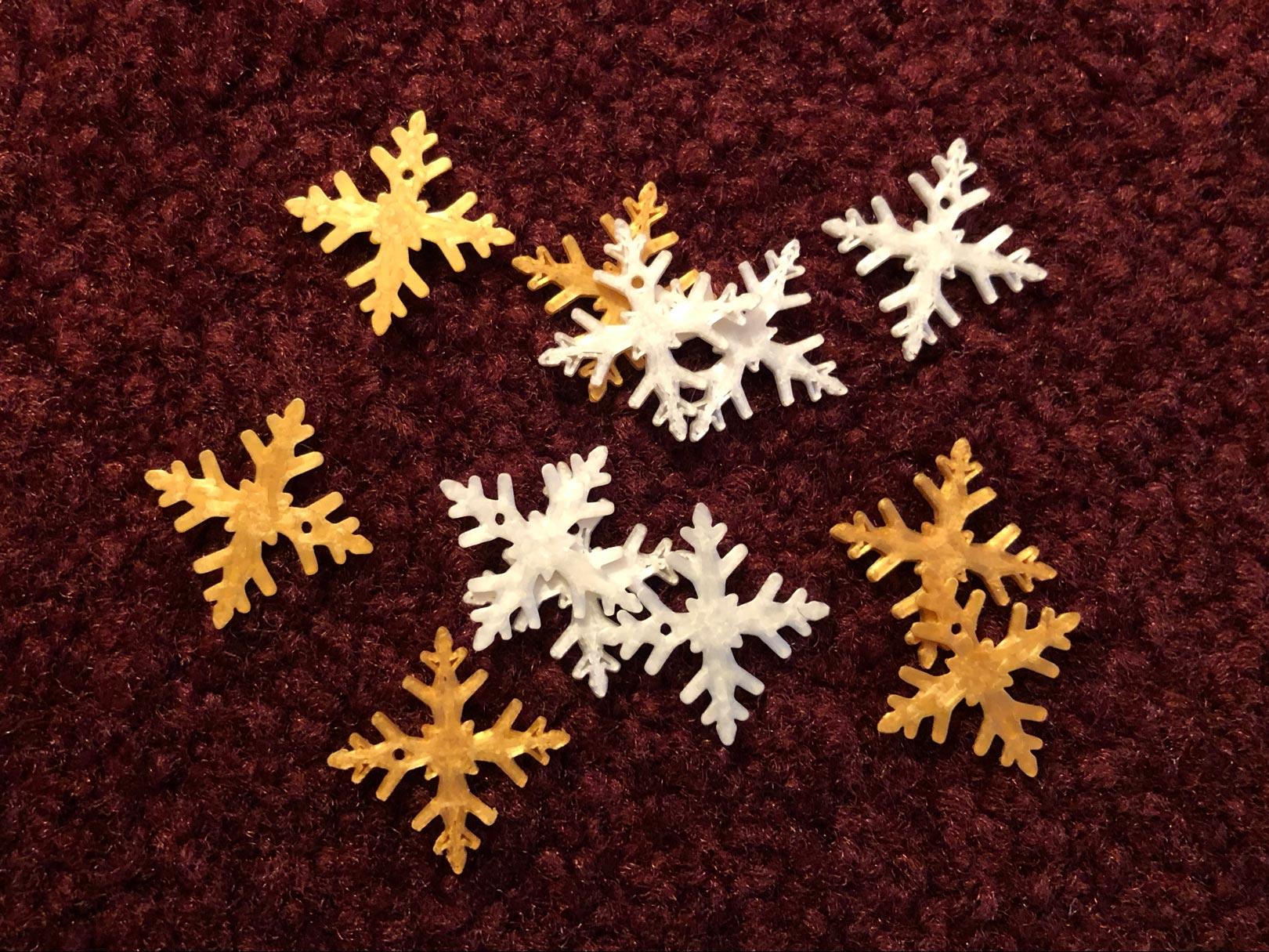 Mini Snowflake Christmas Ornament 3d model