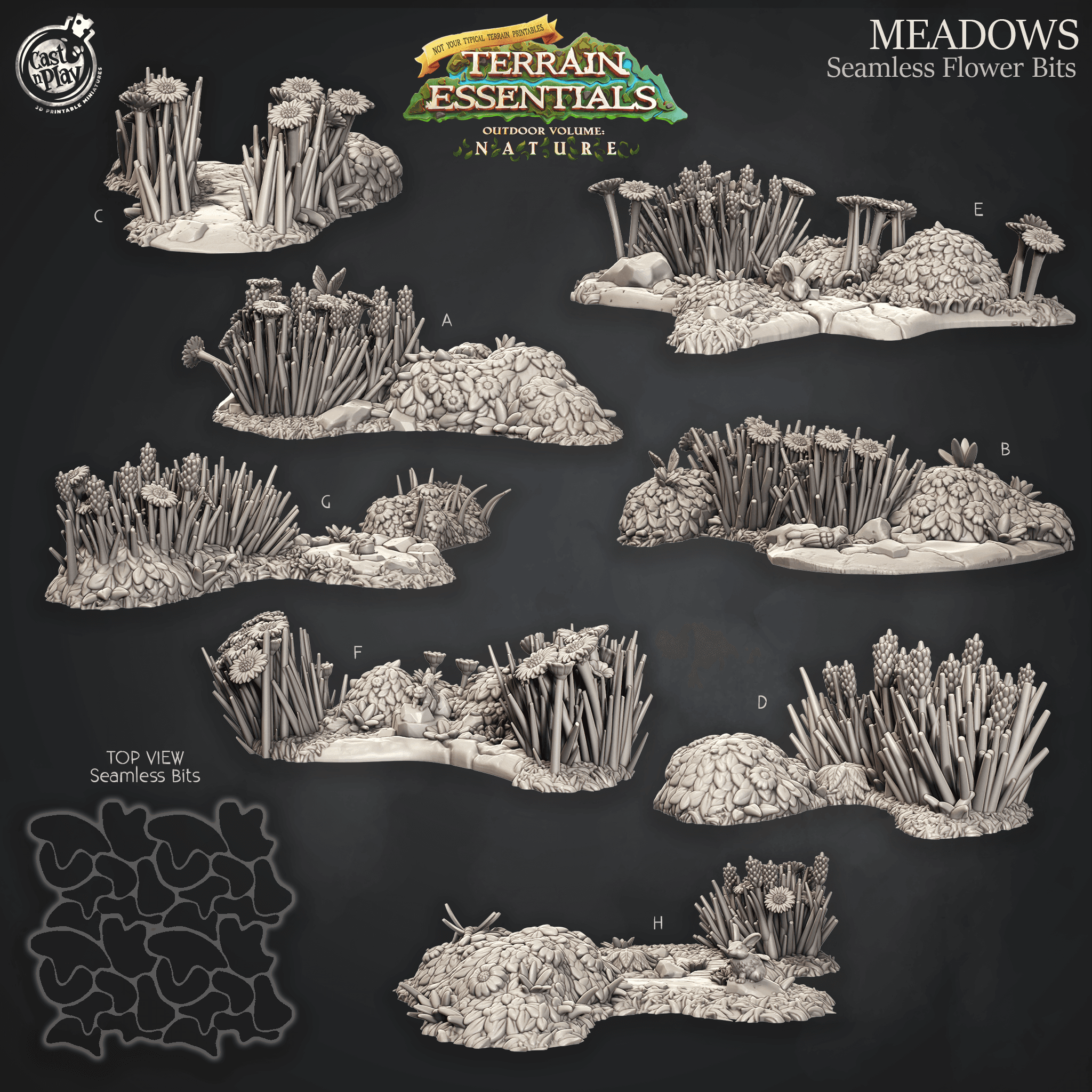 Meadows n Countryside Set (Pre-Supported) 3d model