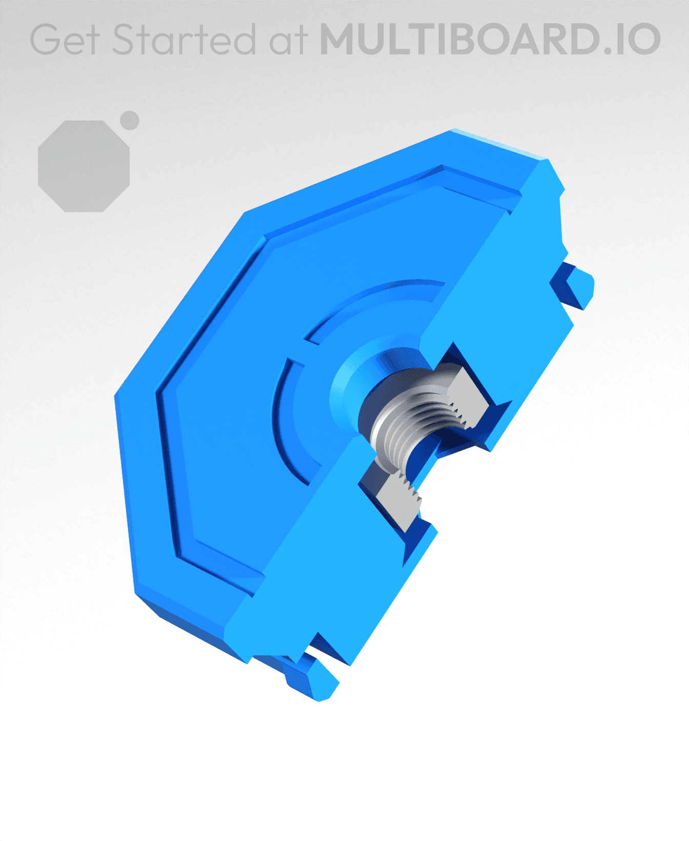 Mid-Print Nut Snap - M4 3d model