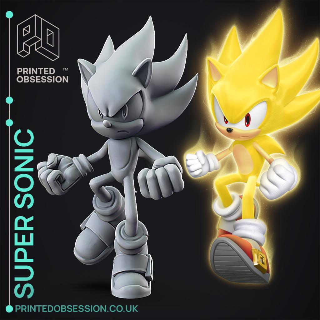 Super Sonic - Sonic the Hedgehog - Fan Art 3d model