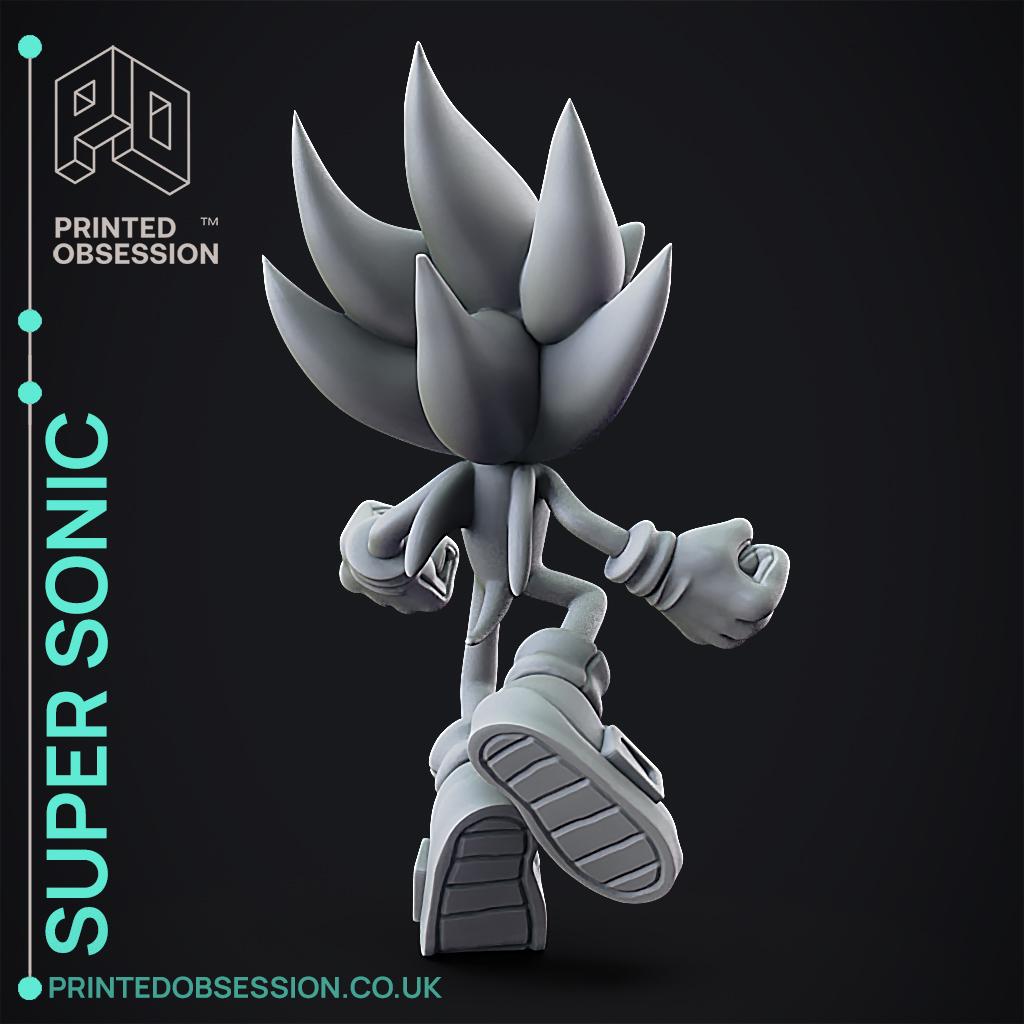 Super Sonic - Sonic the Hedgehog - Fan Art 3d model