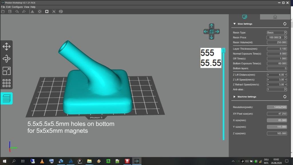 5er-design pen stand -bimbim 3d model