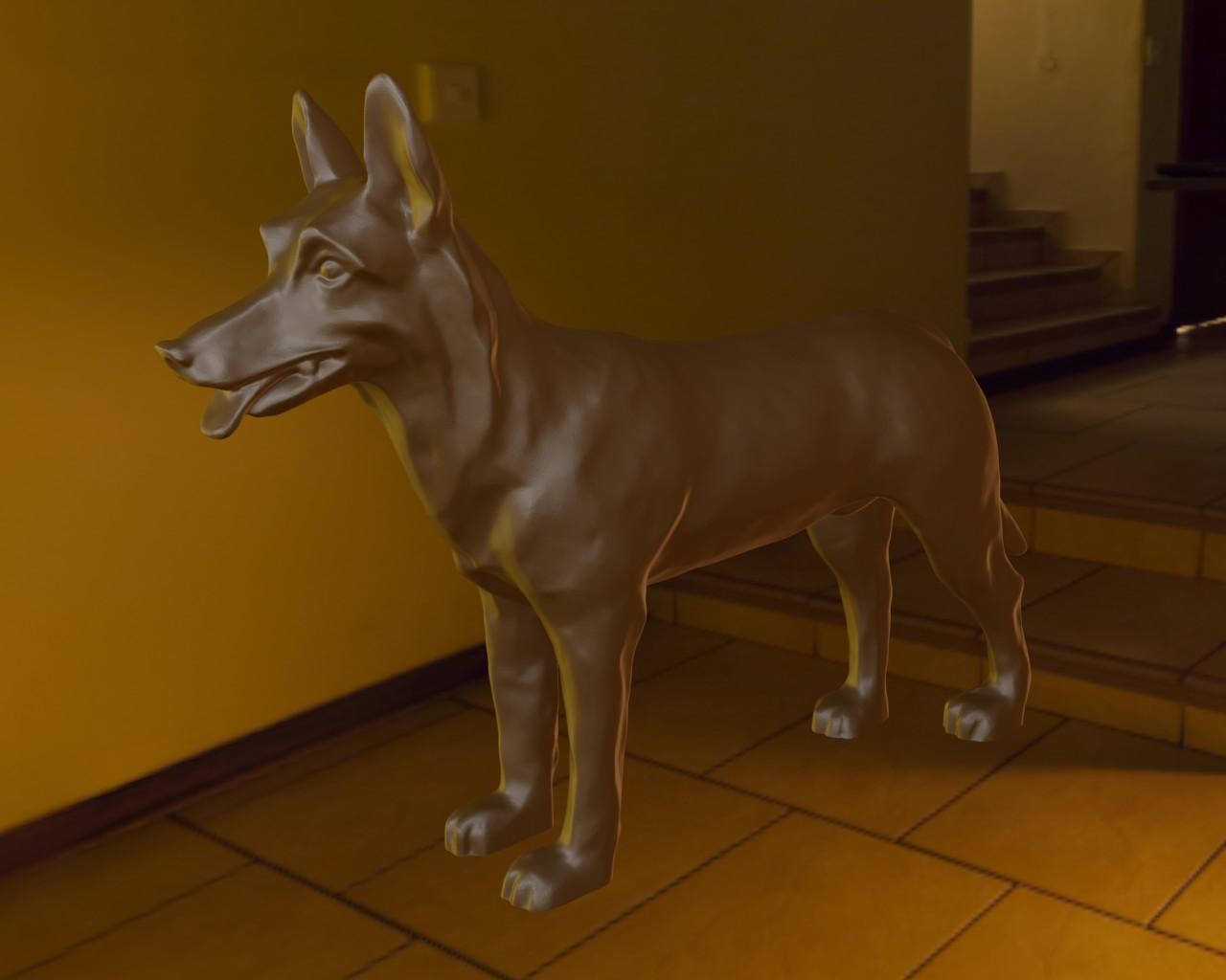 German shepherd 3d model