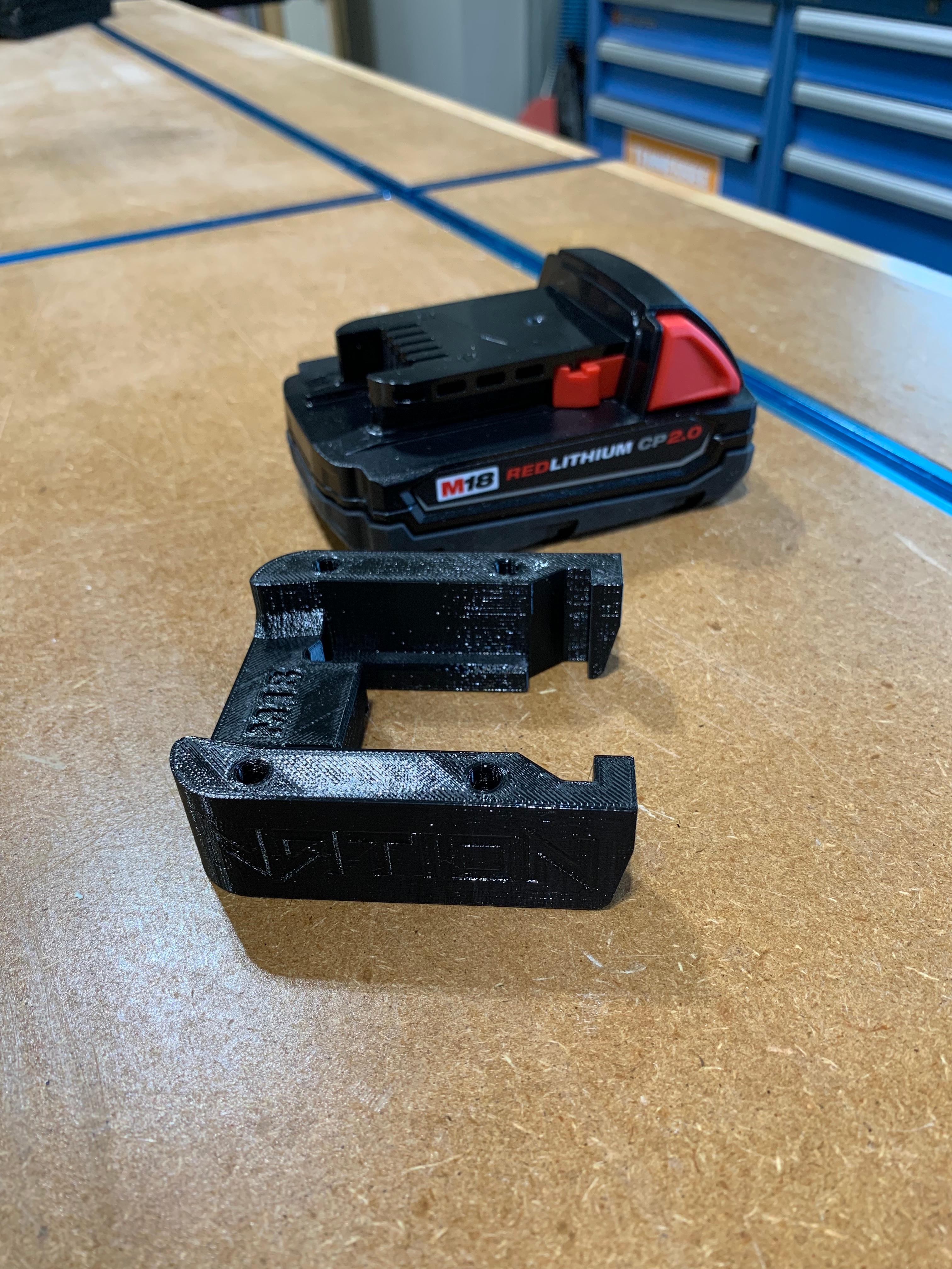 Milwaukee M18 Battery Mount 3d model