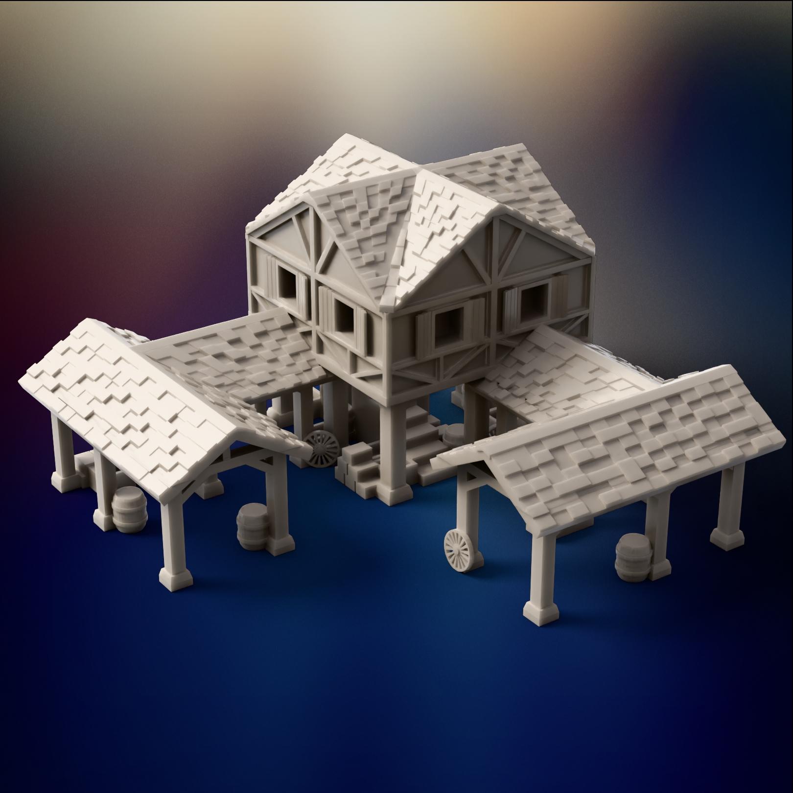 Age of Empires II Britons Town Center - 3D Model 3d model